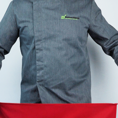 Chef 101 Red Standard Waist Apron - with 3 Pockets - 24" x 12" - 100 count box