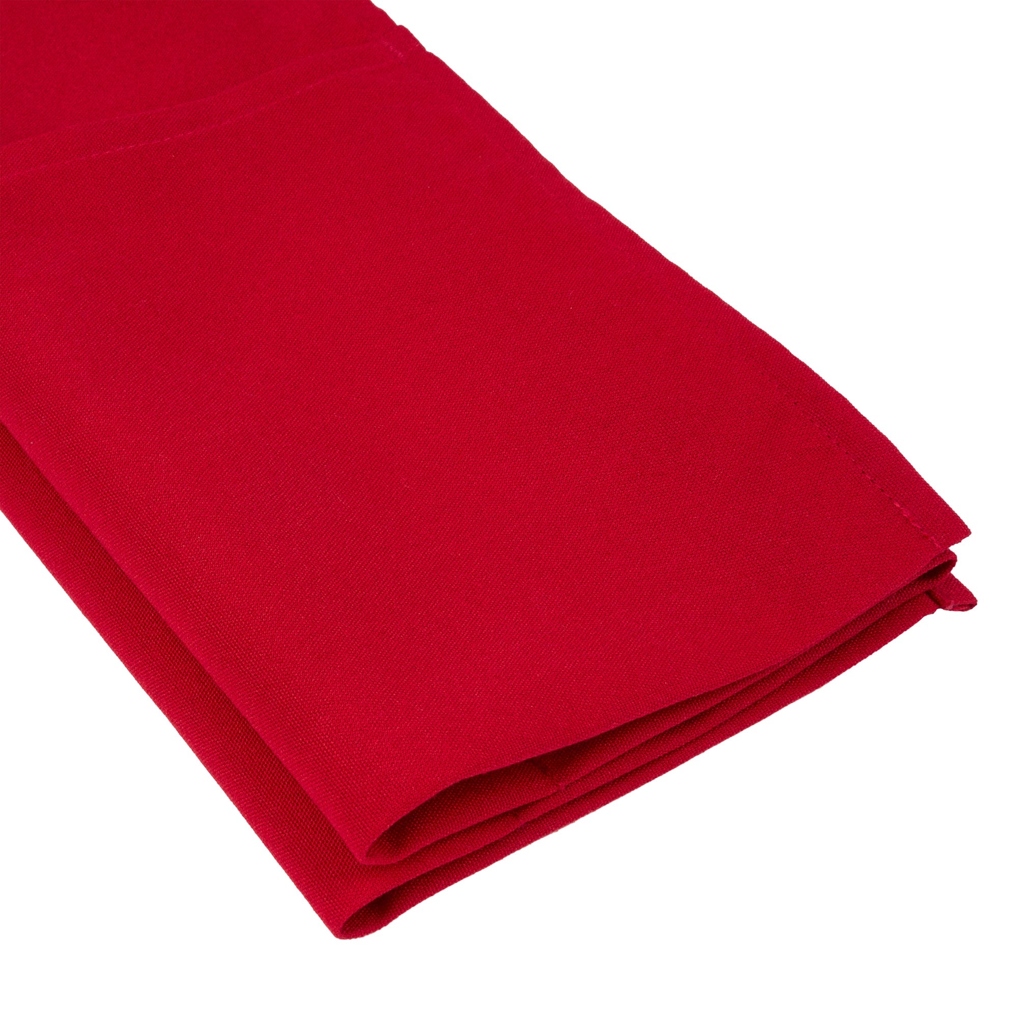 Chef 101 Red Standard Waist Apron - with 3 Pockets - 24" x 12" - 100 count box