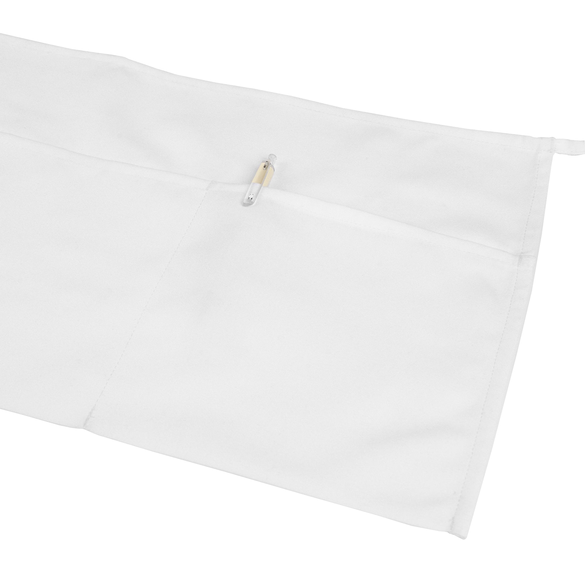 Chef 101 White Standard Waist Apron - with 3 Pockets - 24" x 12" - 1 count box