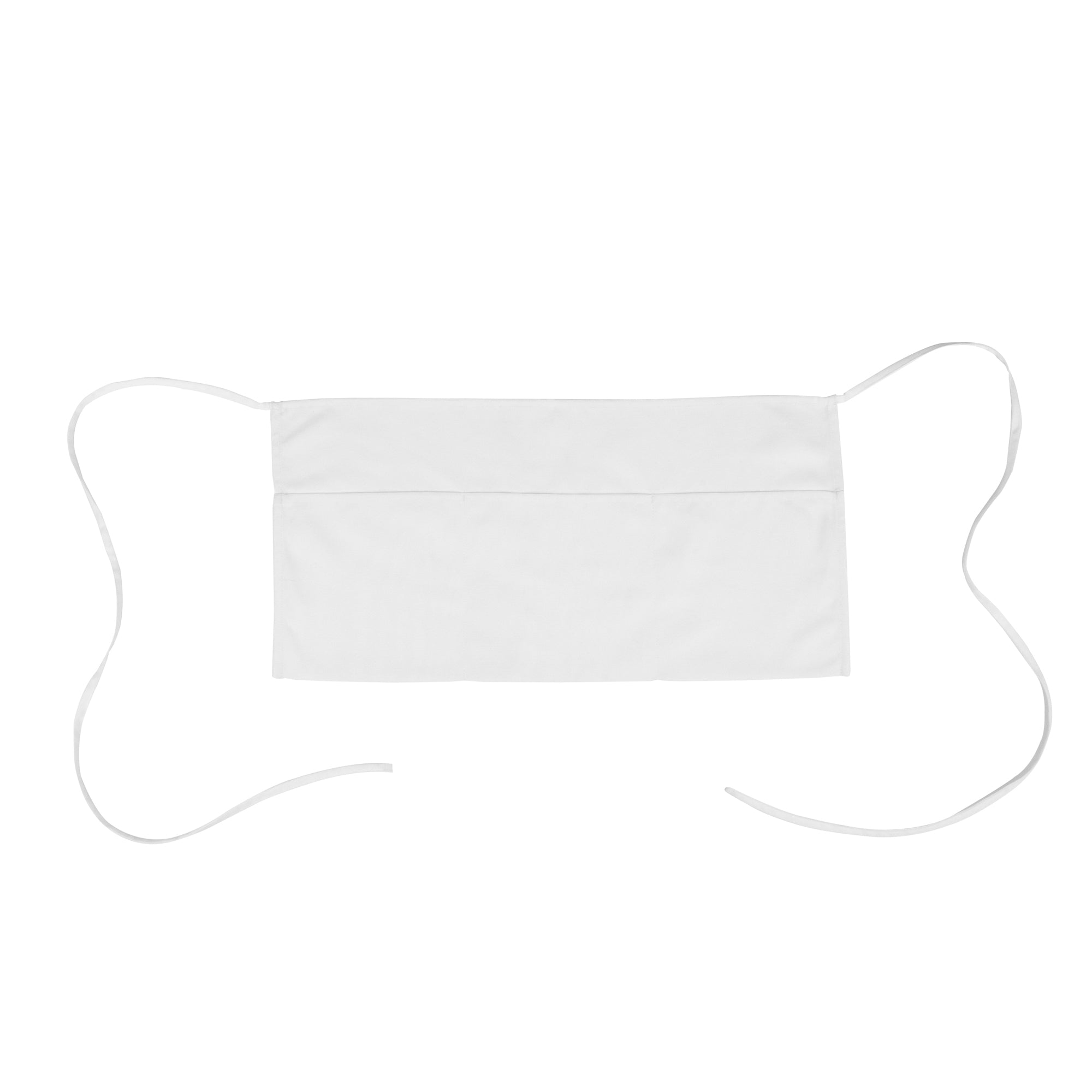 Chef 101 White Standard Waist Apron - with 3 Pockets - 24" x 12" - 100 count box