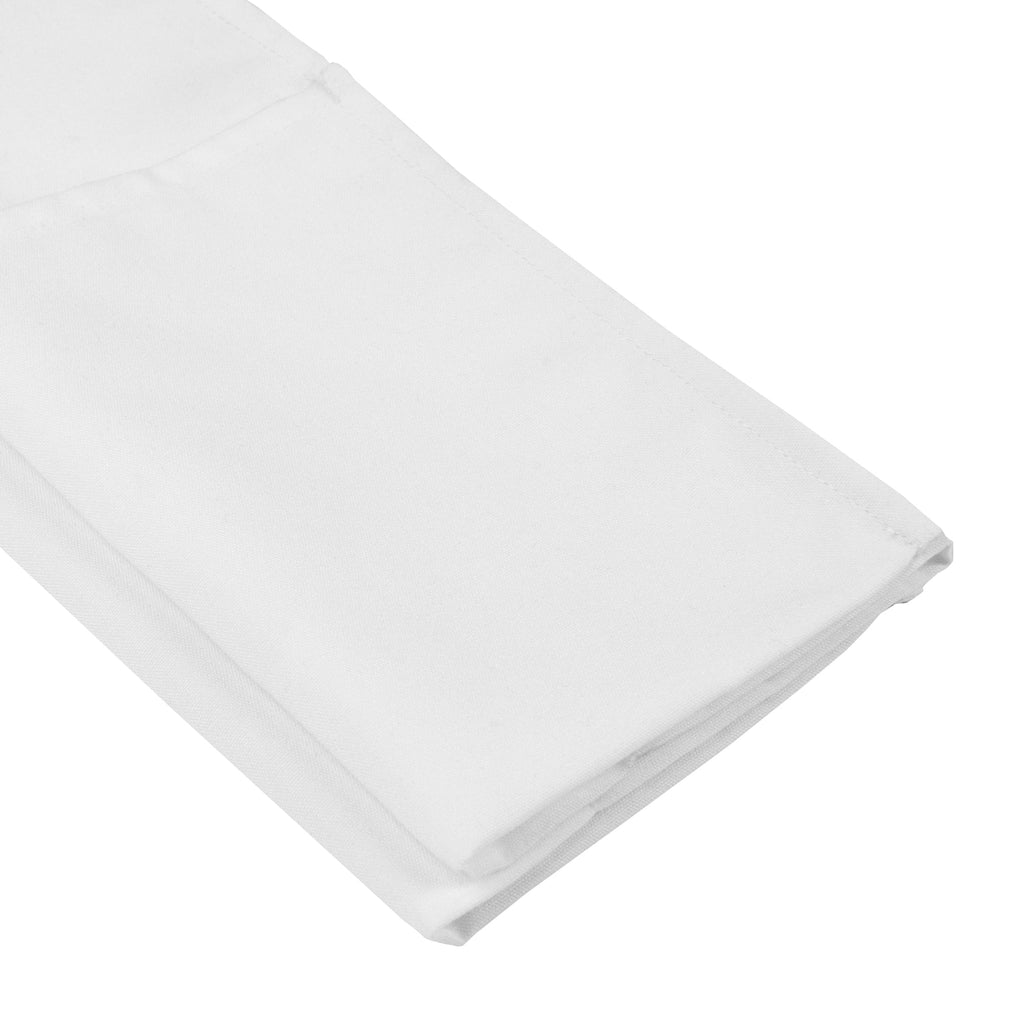 Chef 101 White Standard Waist Apron - with 3 Pockets - 24" x 12" - 100 count box