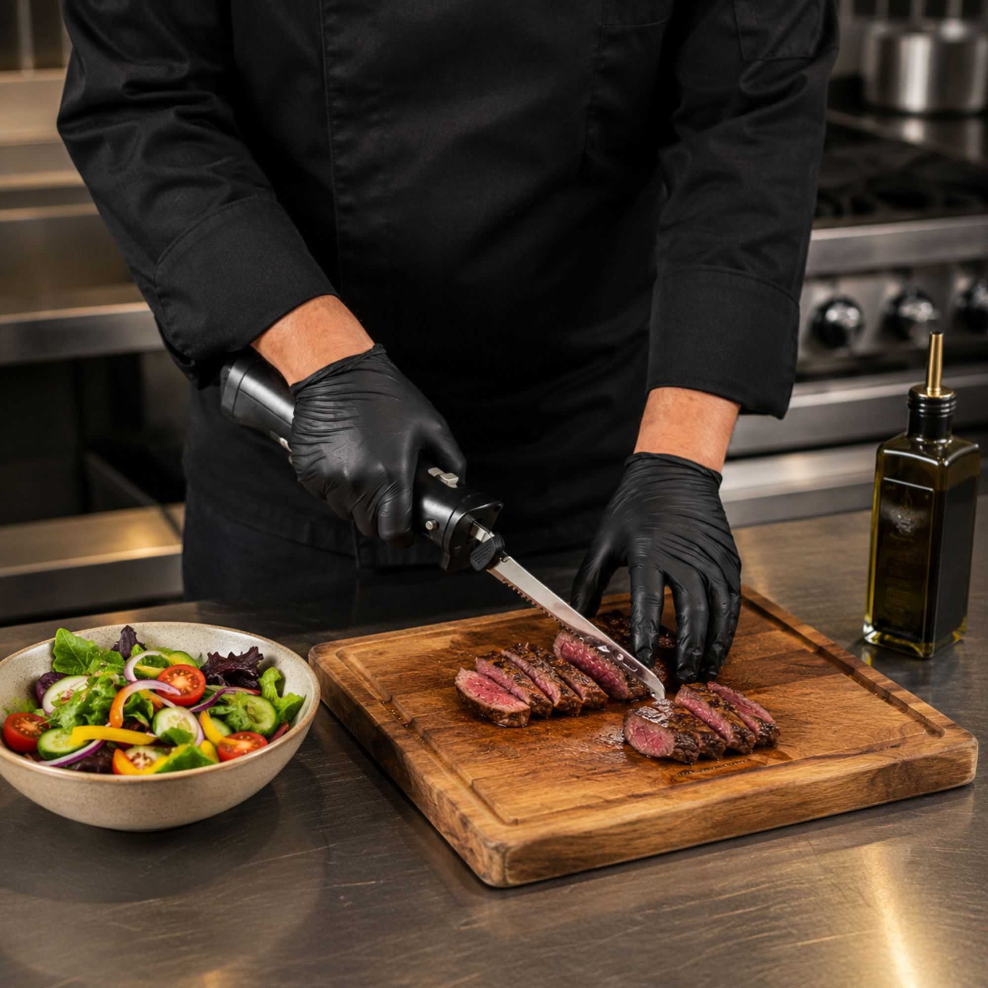 Kitchen Tek Cordless Electric Knife Set - with Lithium Ion Battery, 100-240V - 1 count box