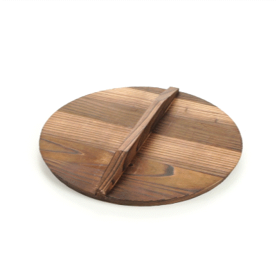 Motomori Handmade Wood Lid - Fits 12" and 14" Wok - 1 count box