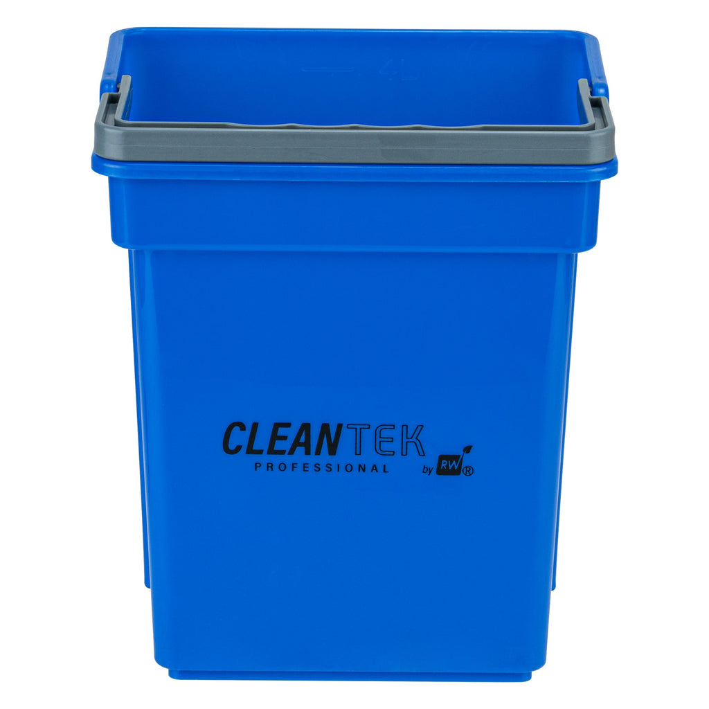 Clean Tek Professional 4 Qt Blue Cleaning Bucket - 7" x 6 1/4" x 8 1/2" - 1 count box
