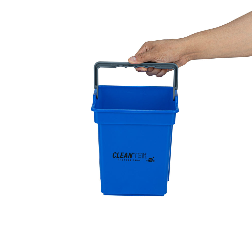 Clean Tek Professional 4 Qt Blue Cleaning Bucket - 7" x 6 1/4" x 8 1/2" - 1 count box