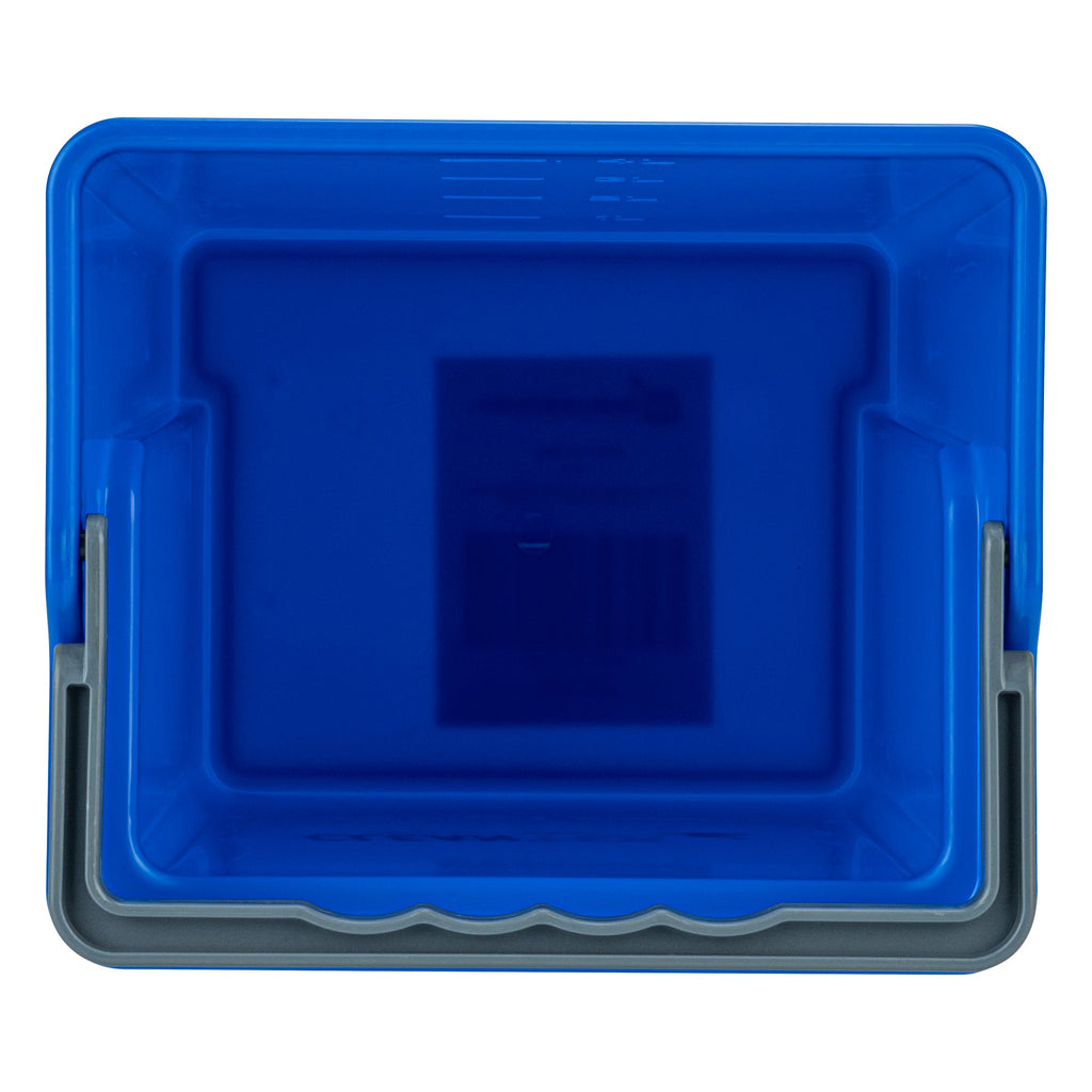 Clean Tek Professional 4 Qt Blue Cleaning Bucket - 7" x 6 1/4" x 8 1/2" - 1 count box
