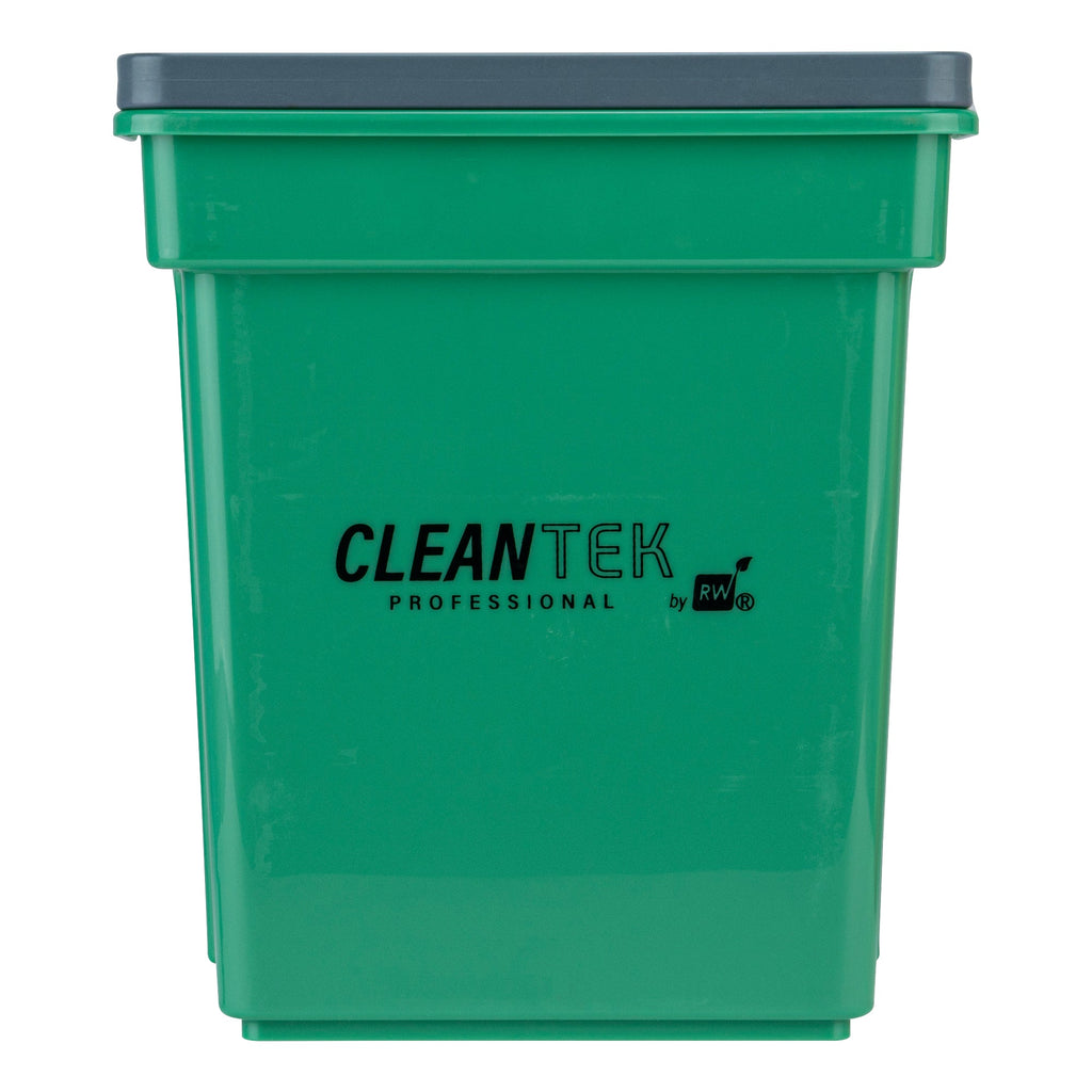 Clean Tek Professional 4 Qt Green Cleaning Bucket - 7" x 6 1/4" x 8 1/2" - 1 count box