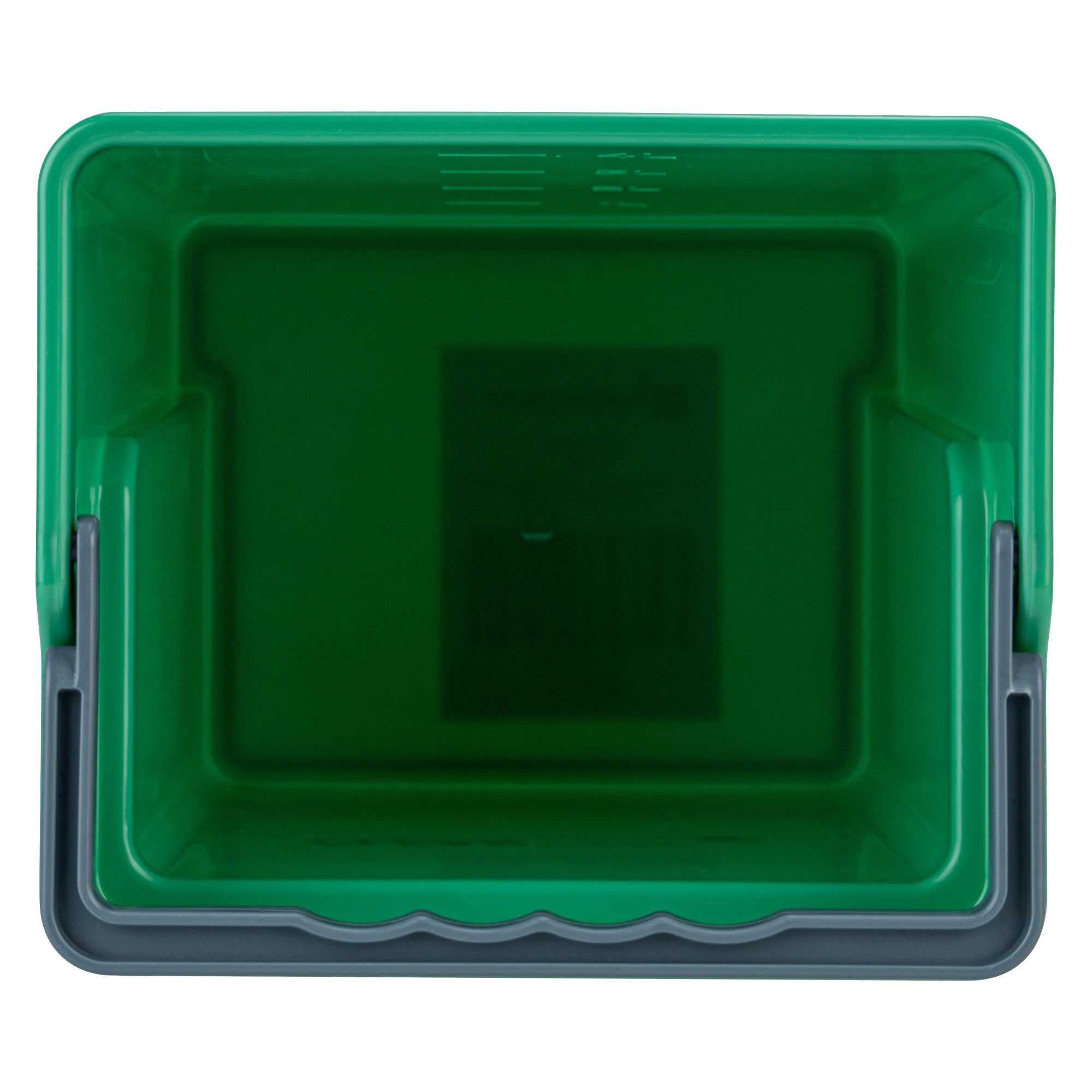 Clean Tek Professional 4 Qt Green Cleaning Bucket - 7" x 6 1/4" x 8 1/2" - 1 count box