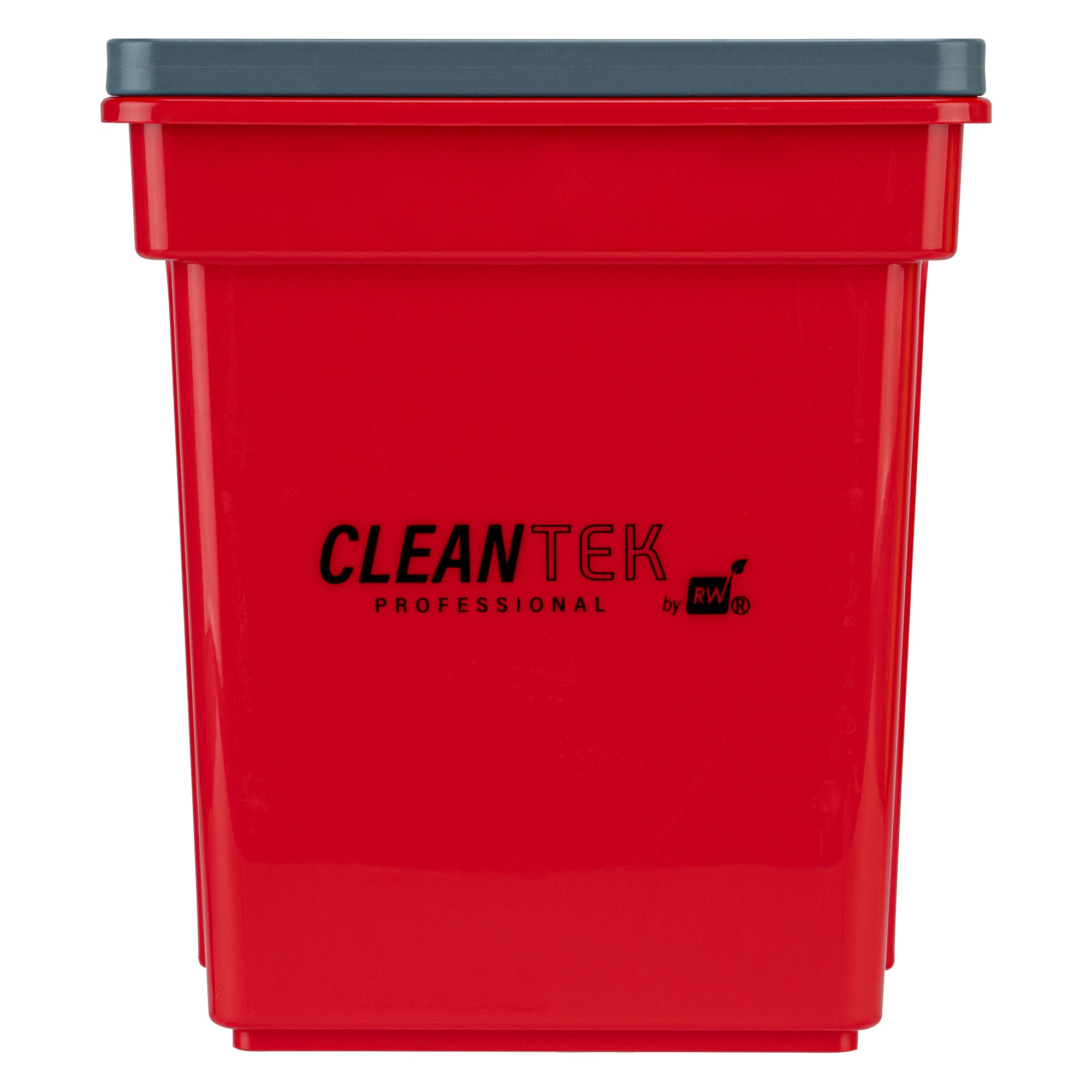 Clean Tek Professional 4 Qt Red Cleaning Bucket - 7" x 6 1/4" x 8 1/2" - 1 count box