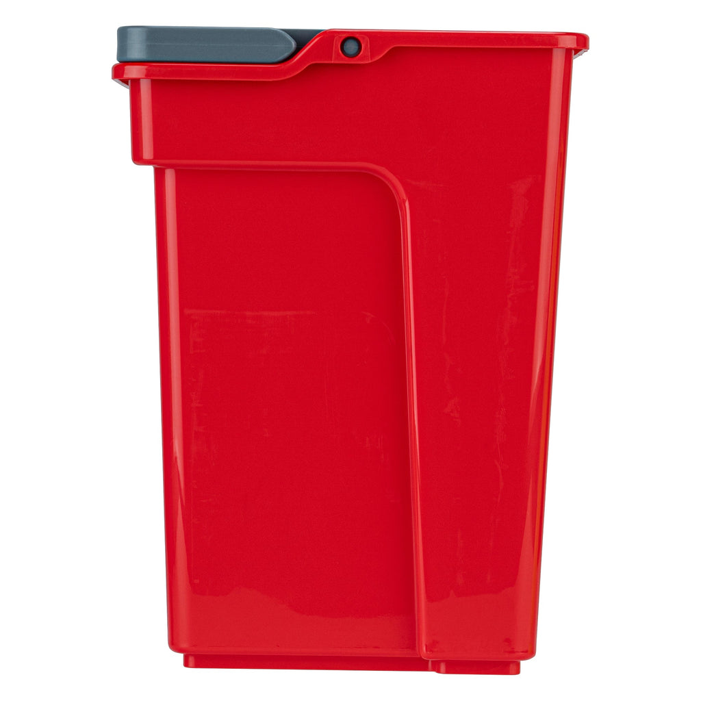 Clean Tek Professional 4 Qt Red Cleaning Bucket - 7" x 6 1/4" x 8 1/2" - 1 count box