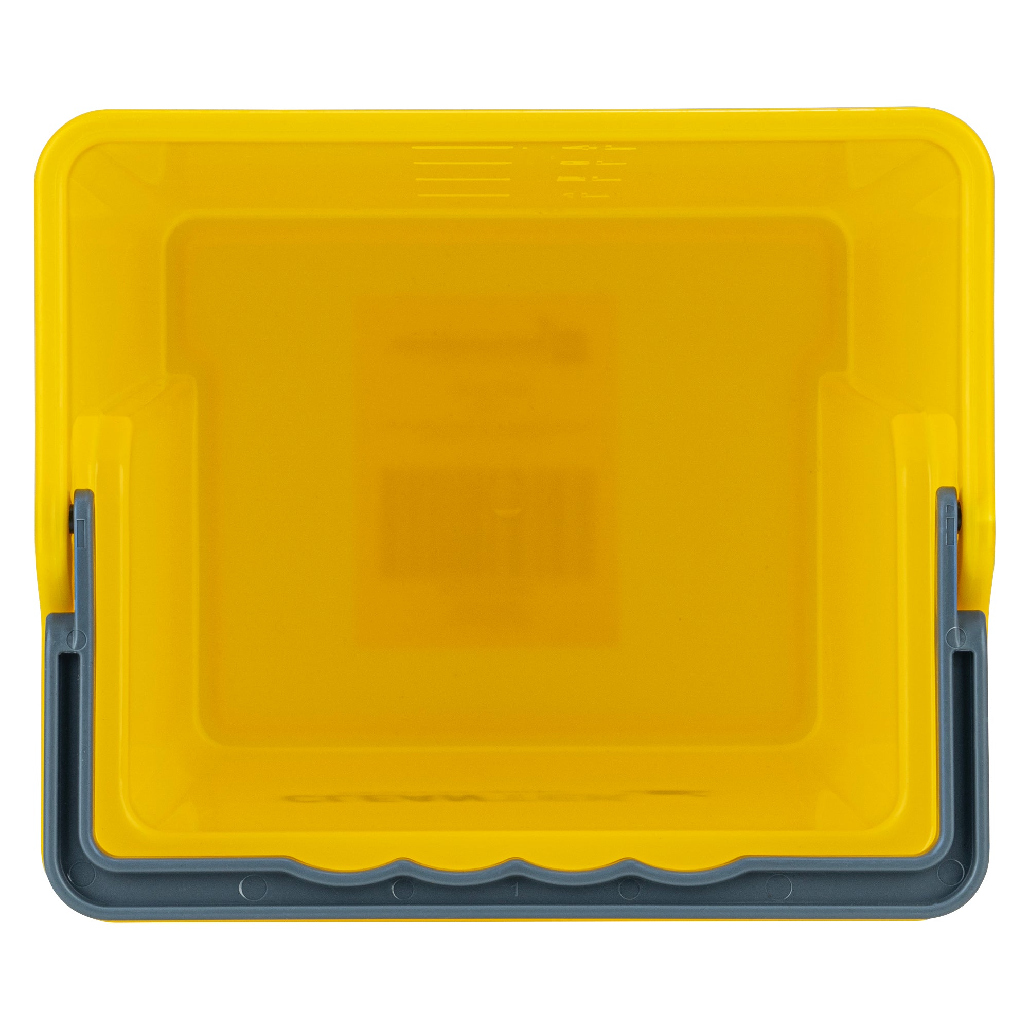 Clean Tek Professional 4 Qt Yellow Cleaning Bucket - 7" x 6 1/4" x 8 1/2" - 1 count box
