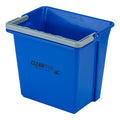 Clean Tek Professional 6 Qt Blue Cleaning Bucket - 9 1/4" x 7" x 8 3/4" - 1 count box