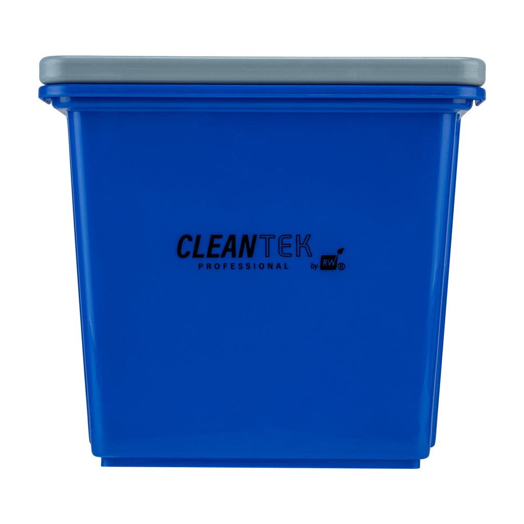 Clean Tek Professional 6 Qt Blue Cleaning Bucket - 9 1/4" x 7" x 8 3/4" - 1 count box