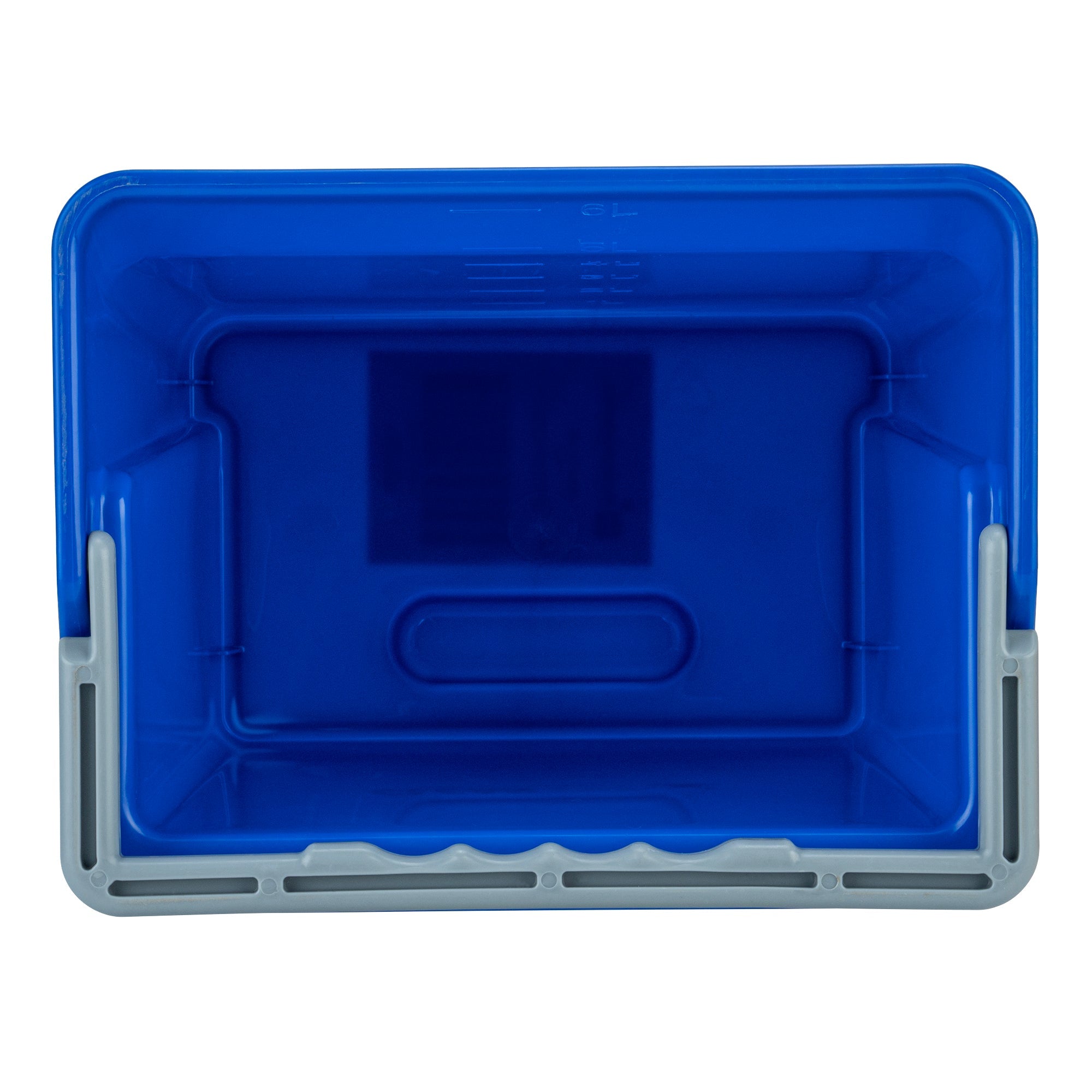 Clean Tek Professional 6 Qt Blue Cleaning Bucket - 9 1/4" x 7" x 8 3/4" - 1 count box