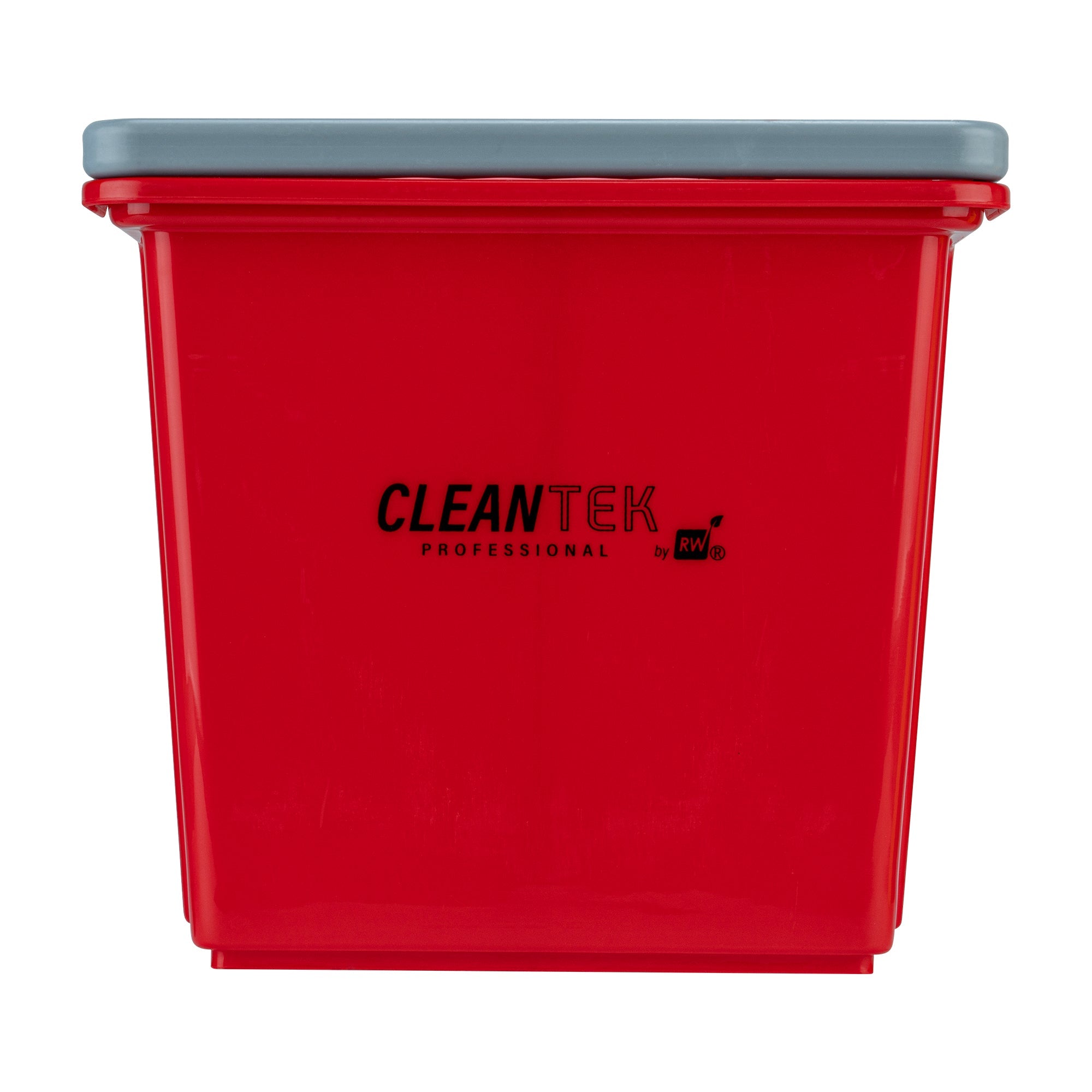 Clean Tek Professional 6 Qt Red Cleaning Bucket - 9 1/4" x 7" x 8 3/4" - 1 count box