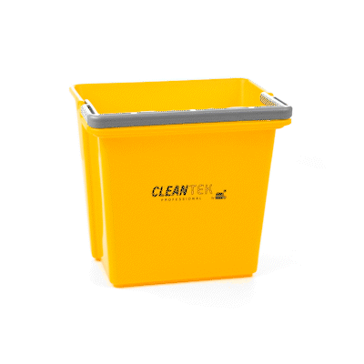 Clean Tek Professional 6 Qt Yellow Cleaning Bucket - 9 1/4" x 7" x 8 3/4" - 1 count box