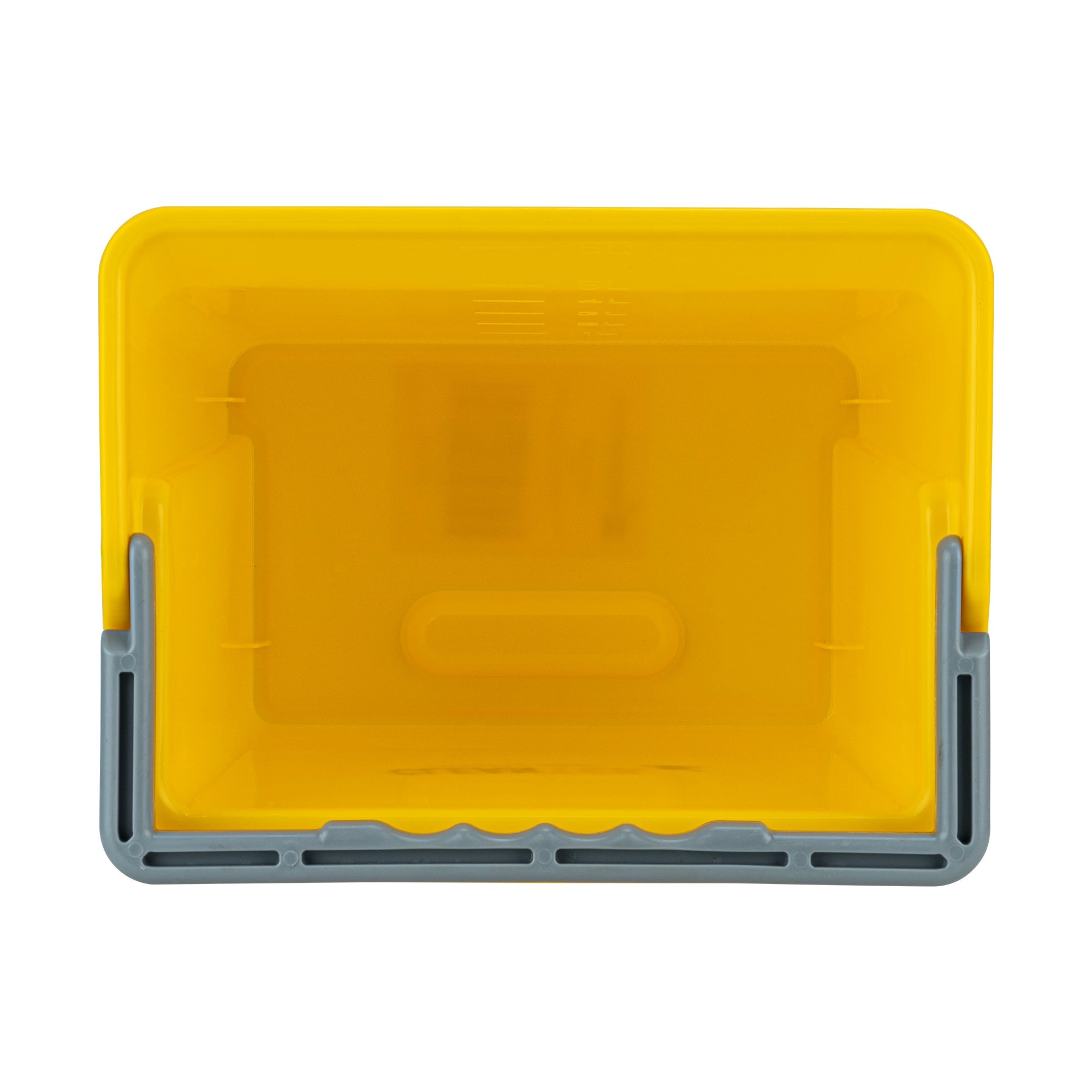 Clean Tek Professional 6 Qt Yellow Cleaning Bucket - 9 1/4" x 7" x 8 3/4" - 1 count box