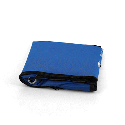 Clean Tek Professional Blue Plastic Bag - with Zipper, for Heavy Duty 3-Shelf Janitor Cart - 1 count box