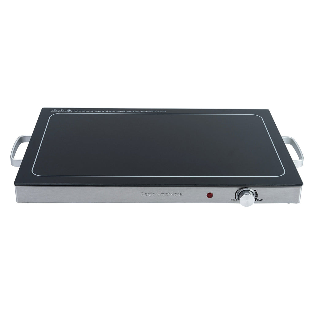 Kitchen Tek Stainless Steel Warming Tray - 120V, with Adjustable Temperature Control - 24 3/4" x 15" - 1 count box