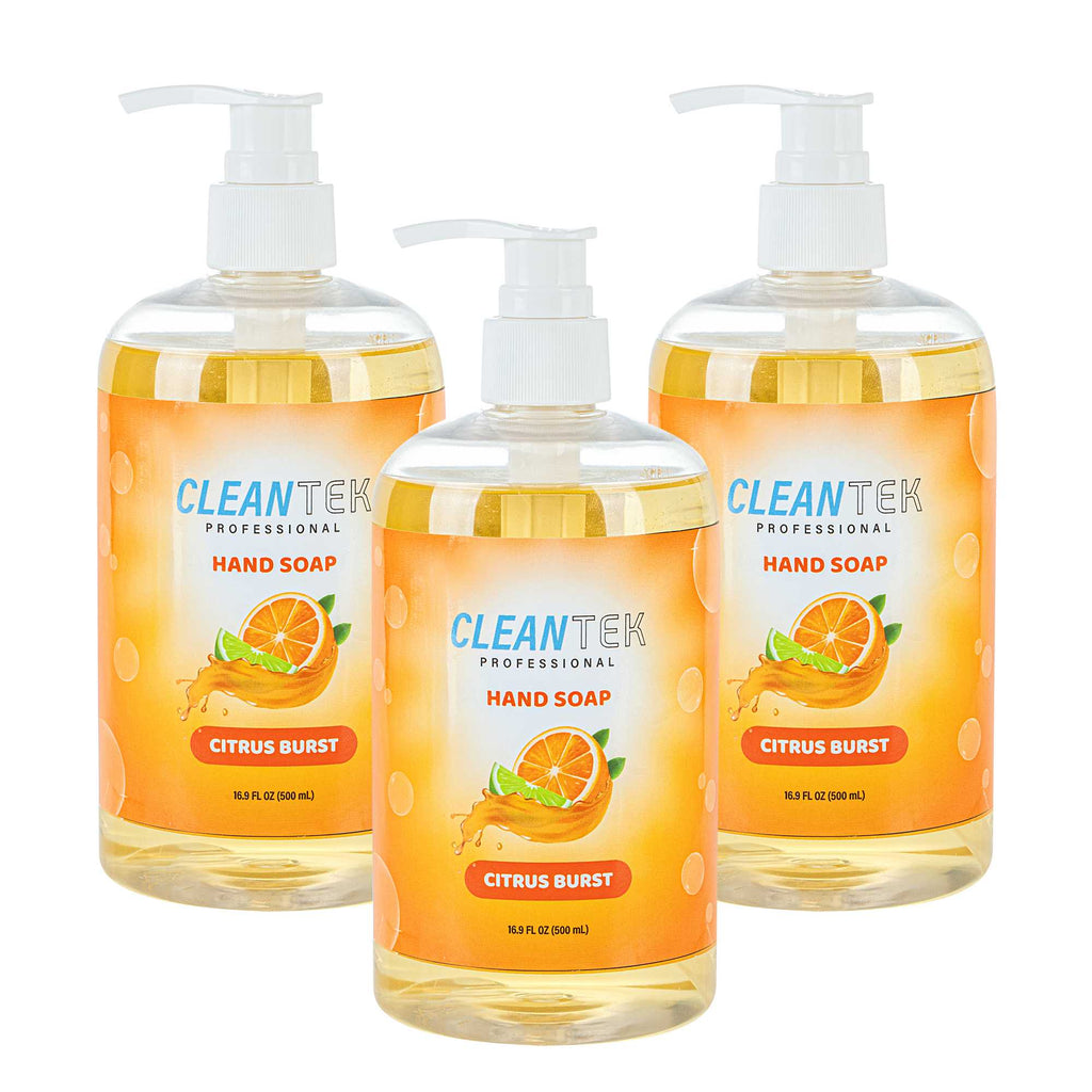 Clean Tek Professional 16.9 fl. oz Liquid Hand Soap - Citrus Burst - 24 count box