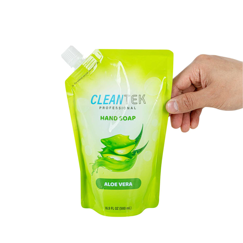 Clean Tek Professional 16.9 fl. oz Liquid Hand Soap Refill - Aloe Vera - 24 count box
