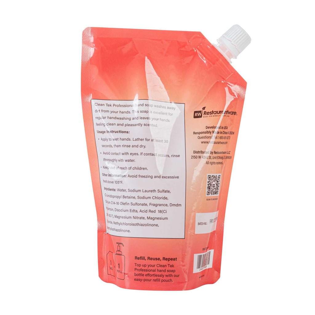 Clean Tek Professional 16.9 fl. oz Liquid Hand Soap Refill - Strawberry - 1 count box