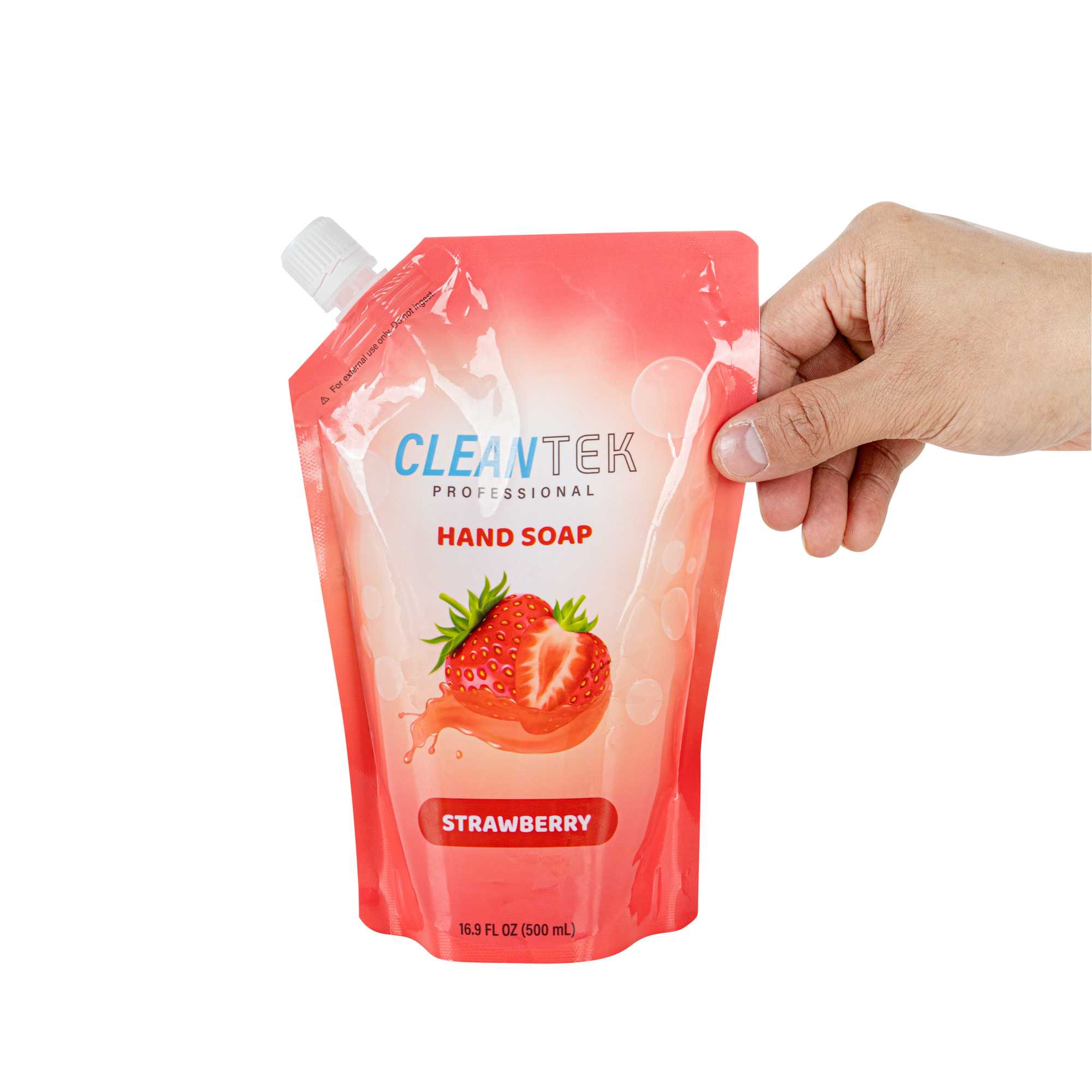 Clean Tek Professional 16.9 fl. oz Liquid Hand Soap Refill - Strawberry - 24 count box