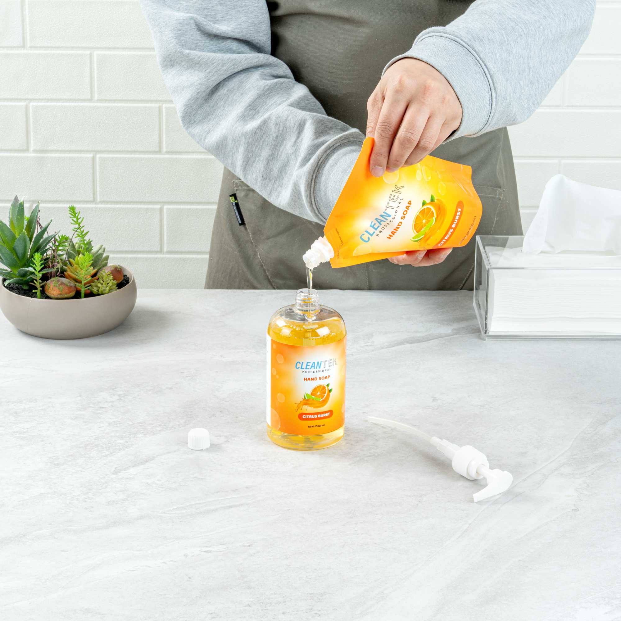 Clean Tek Professional 16.9 fl. oz Liquid Hand Soap Refill - Citrus Burst - 1 count box