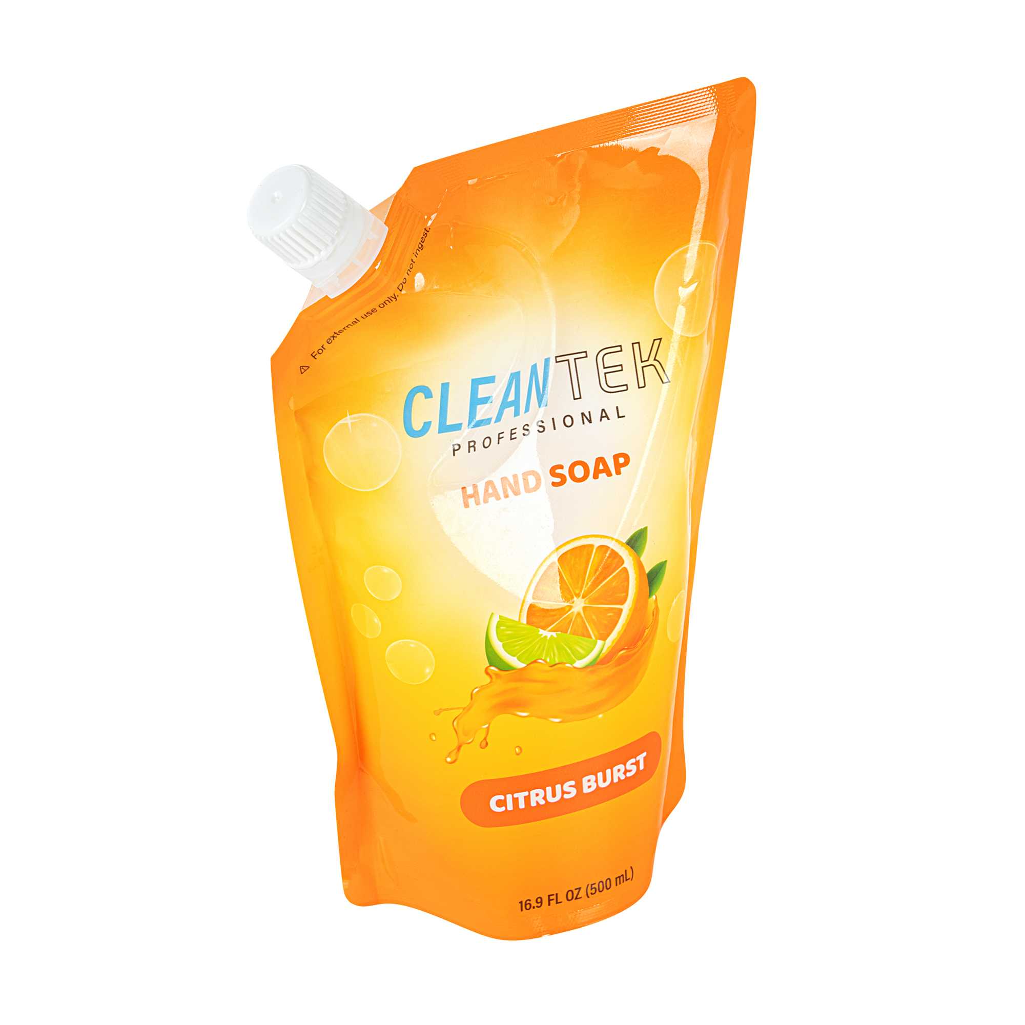 Clean Tek Professional 16.9 fl. oz Liquid Hand Soap Refill - Citrus Burst - 24 count box