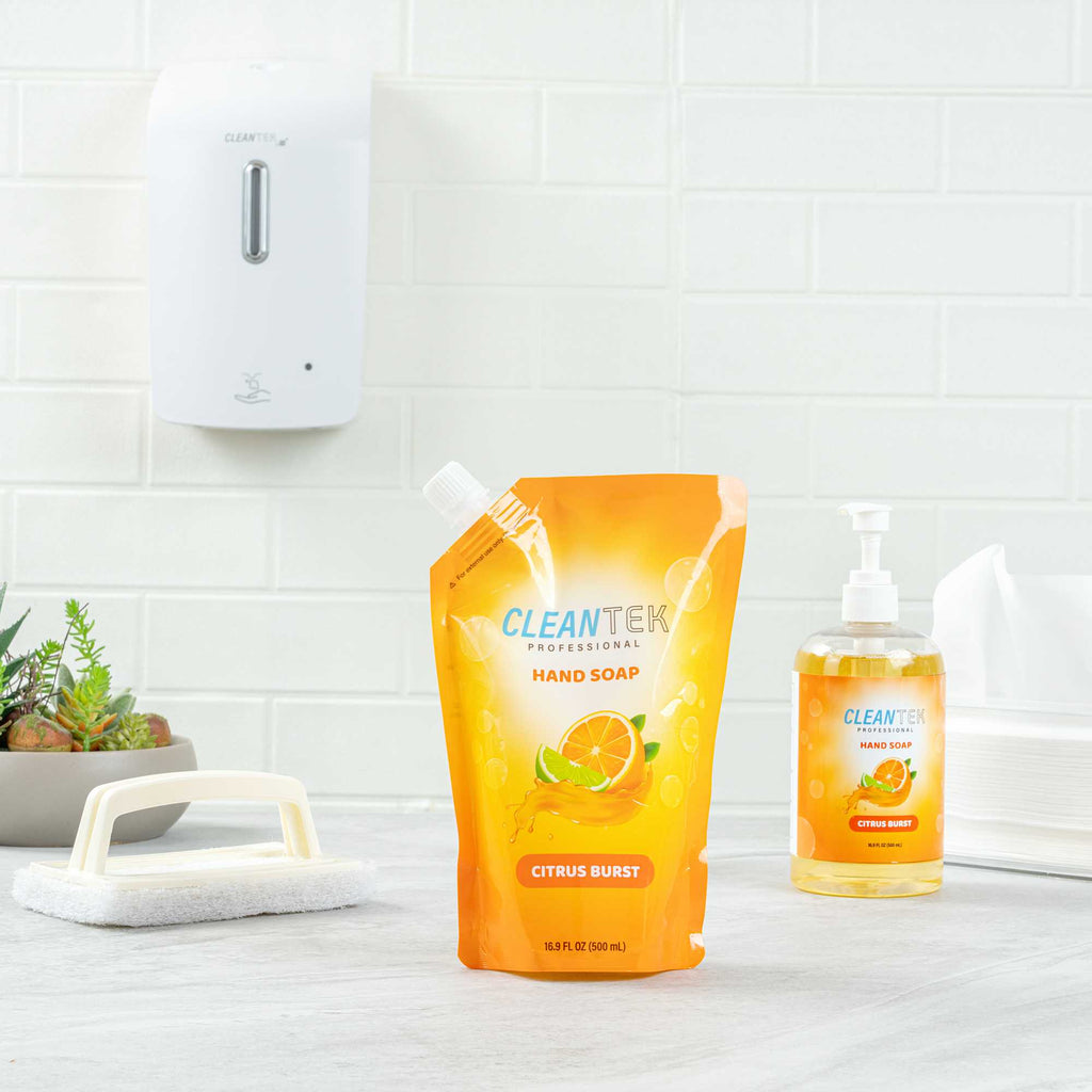 Clean Tek Professional 16.9 fl. oz Liquid Hand Soap Refill - Citrus Burst - 24 count box