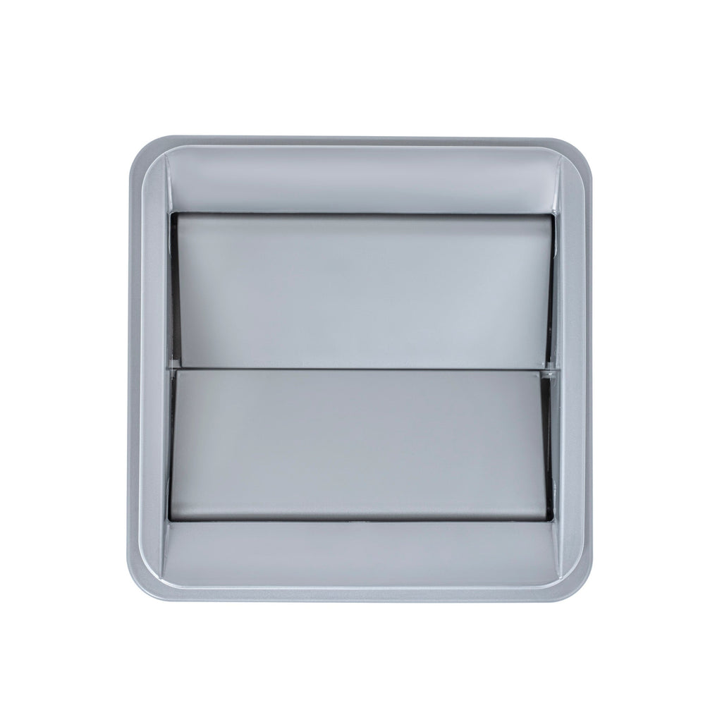 Clean Tek Professional Square Gray Plastic Swing Lid - Fits 35 / 50 gal Square Trash Can - 1 count box