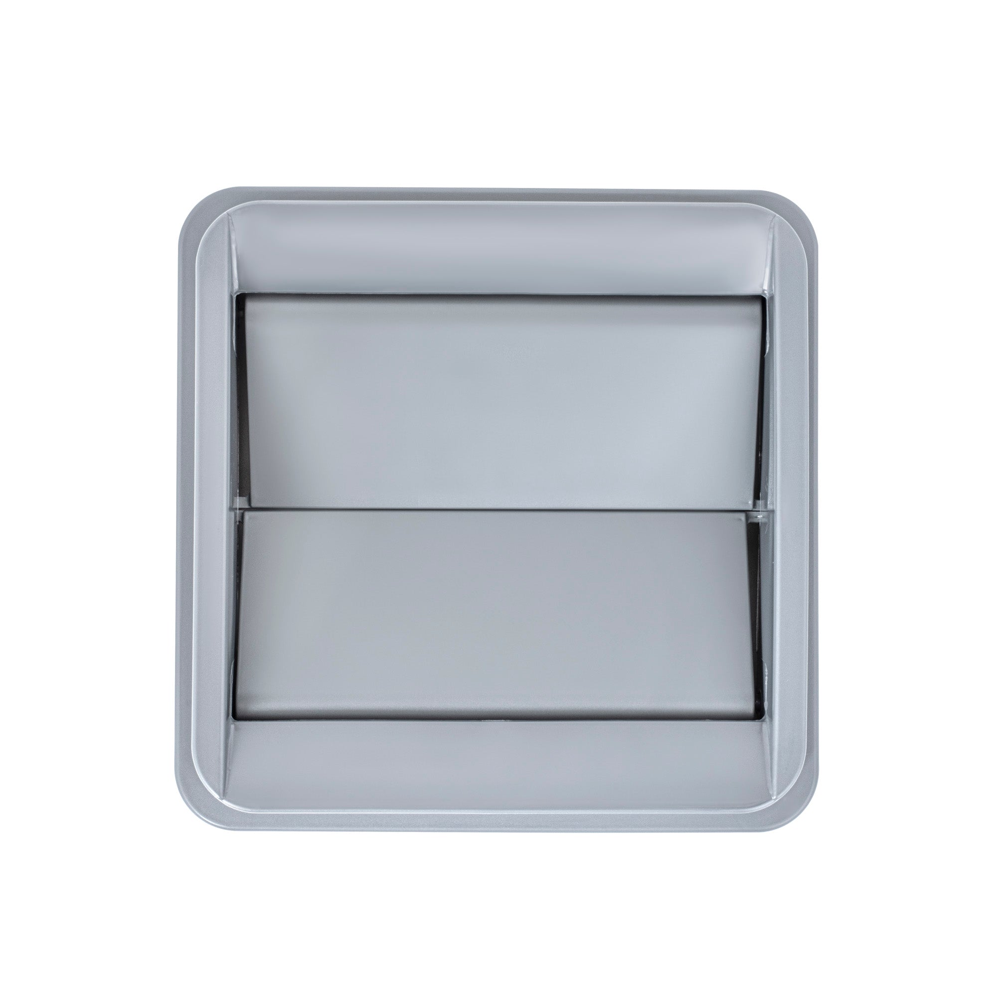 Clean Tek Professional Square Gray Plastic Swing Lid - Fits 35 / 50 gal Square Trash Can - 1 count box