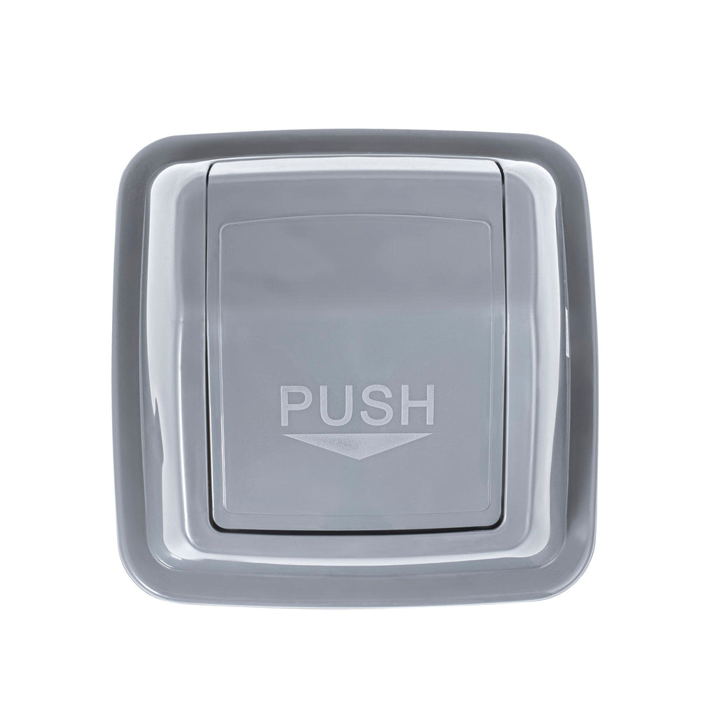 Clean Tek Professional Gray Dome Top Lid - with Swing Door, Fits 19 / 23 gal Square Trash Can - 1 count box