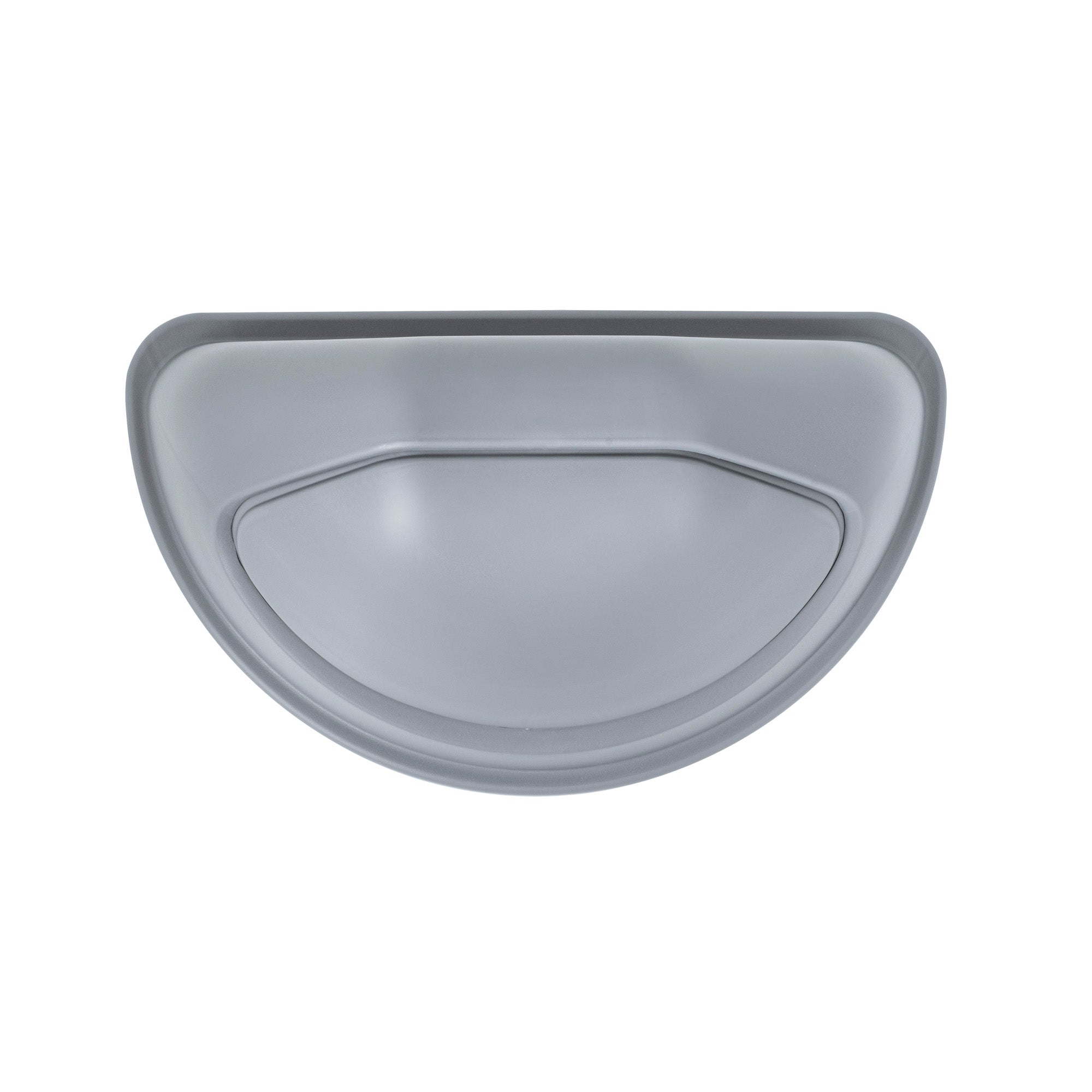 Clean Tek Professional Gray Dome Top Lid - with Swing Door, Fits 21 gal Half Round Trash Can - 1 count box