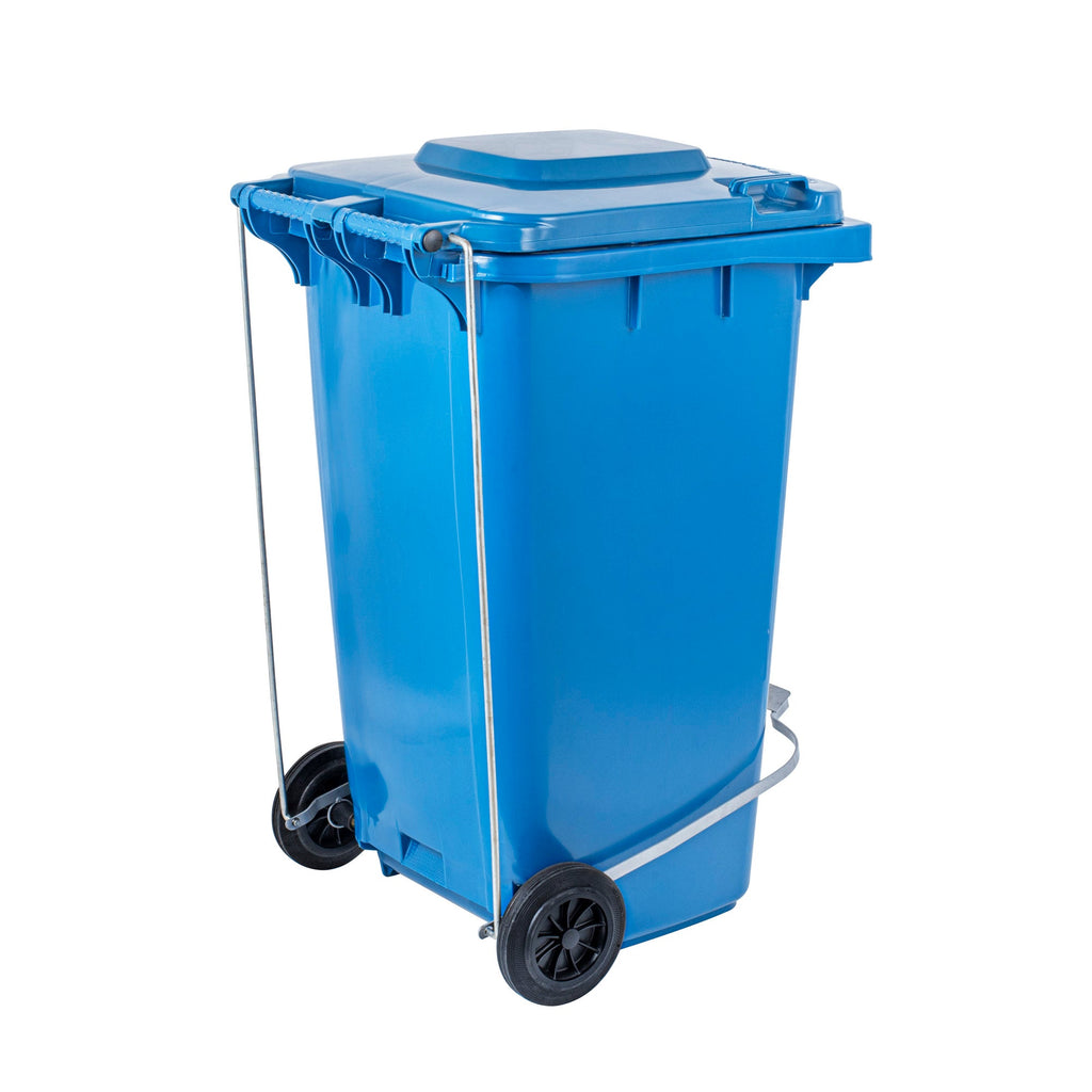 Clean Tek Professional Iron Step-On Attachment - Fits 64 gal Wheeled Trash Can, Powder Coated - 1 count box