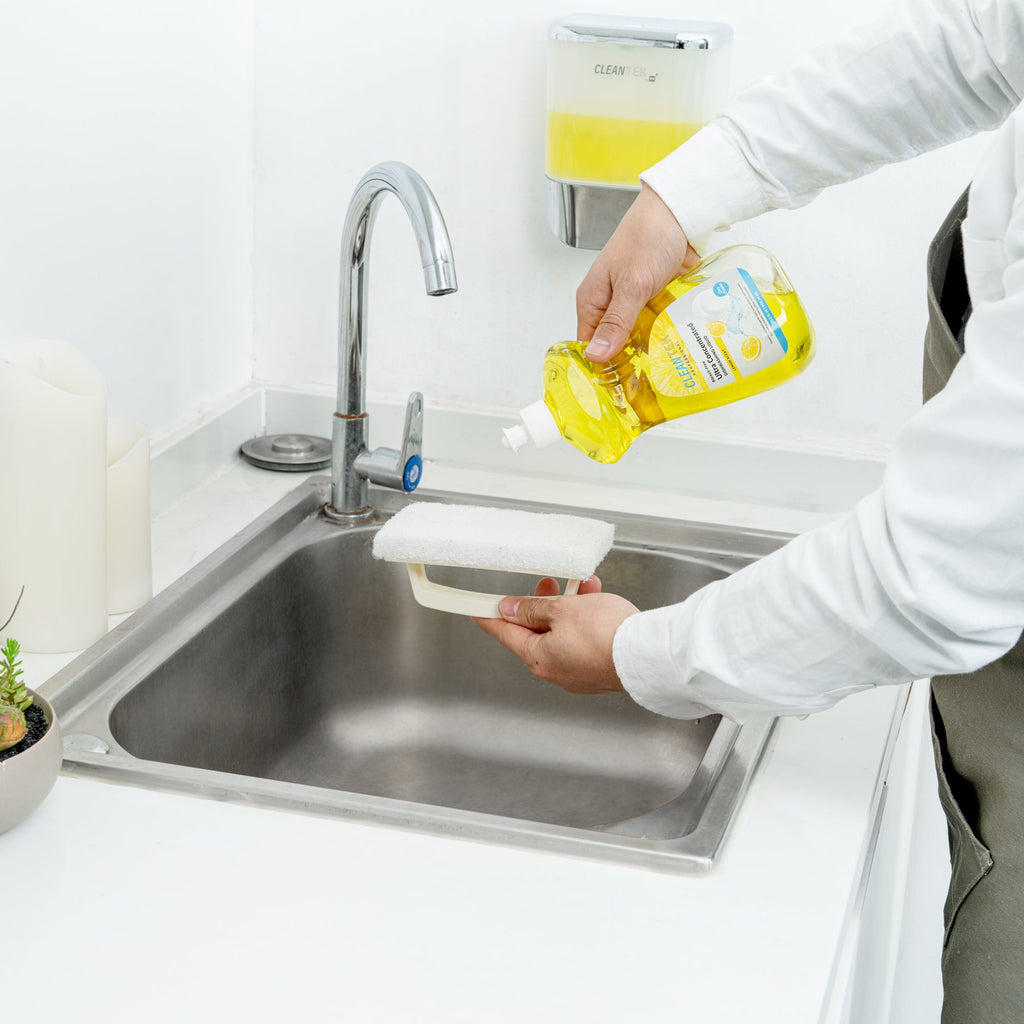 Clean Tek Professional 20.3 fl. oz Dishwashing Liquid - Ultra Concentrated, OXY Power, Lemon Scent - 24 count box