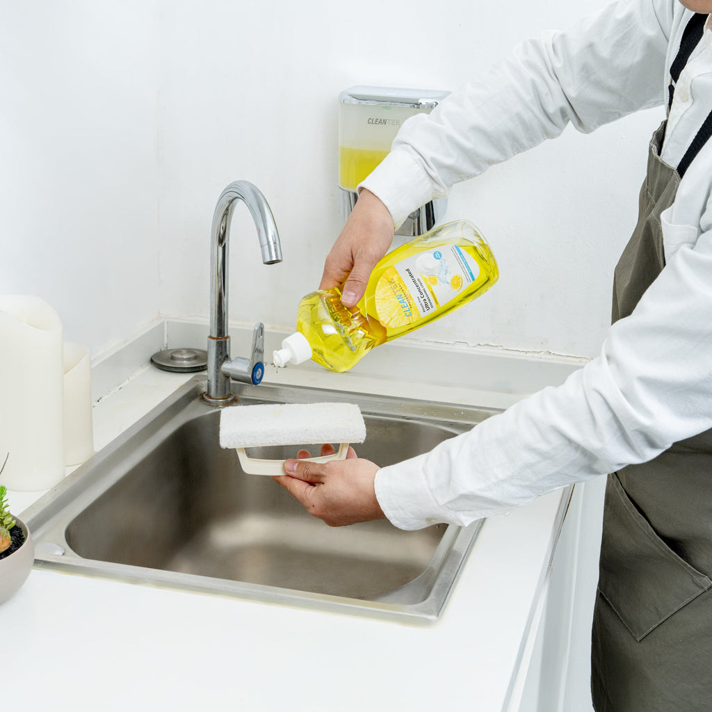 Clean Tek Professional 25.3 fl. oz Dishwashing Liquid - Ultra Concentrated, OXY Power, Lemon Scent - 1 count box