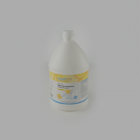Clean Tek Professional 128.5 fl. oz Dishwashing Liquid - Ultra Concentrated, OXY Power, Lemon Scent - 1 count box