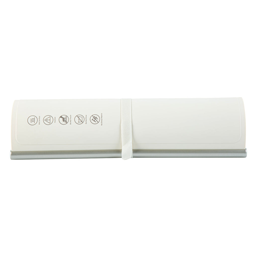 Kitchen Tek Beige Silicone Food Warmer Mat - 120V, Adjustable Temperature, Roll Up - 26 1/4" x 16 3/4" x 1" - 1 count box