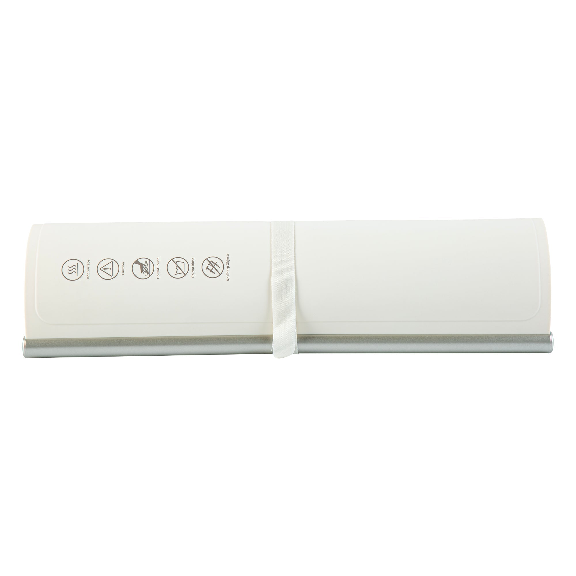 Kitchen Tek Beige Silicone Food Warmer Mat - 120V, Adjustable Temperature, Roll Up - 26 1/4" x 16 3/4" x 1" - 1 count box