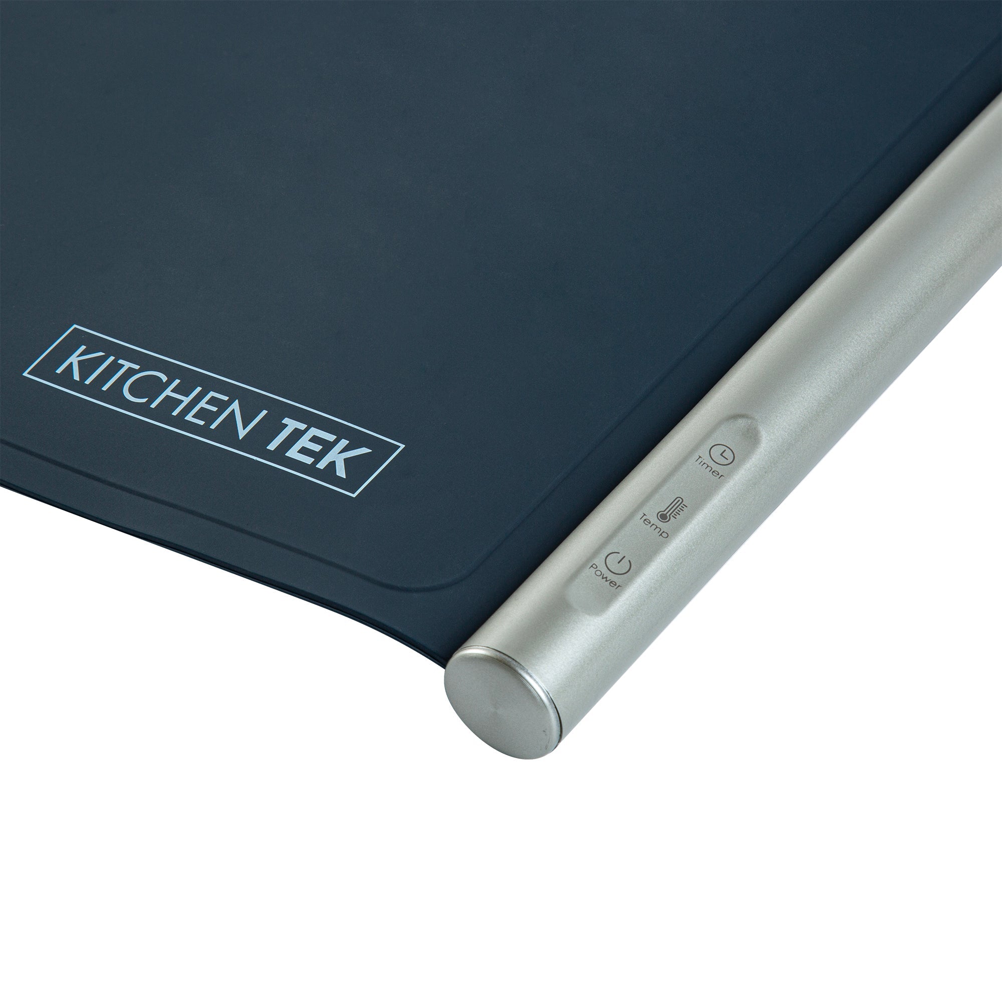 Kitchen Tek Dark Blue Silicone Food Warmer Mat - 120V, Adjustable Temperature, Roll Up - 26 1/4" x 16 3/4" x 1" - 1 count box