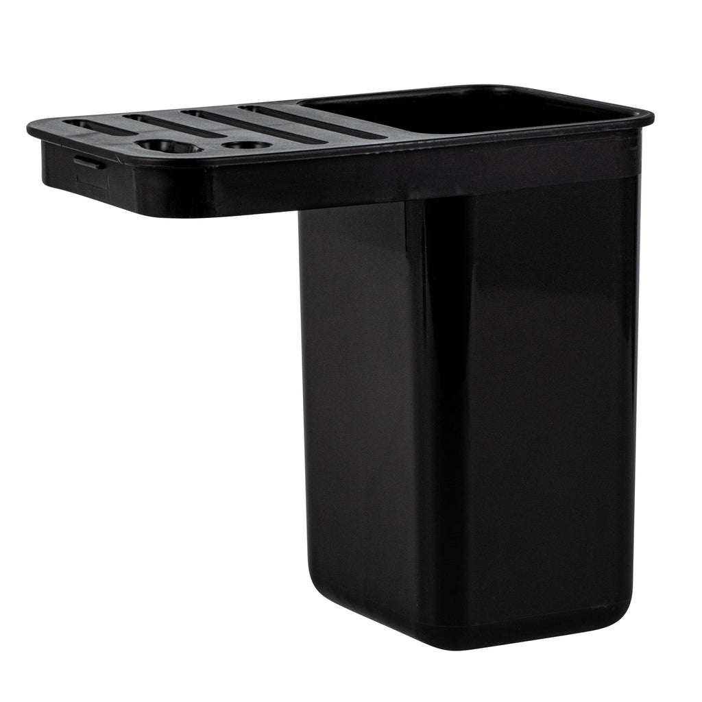 Met Lux Stainless Steel Knife and Utensil Holder - with Drip Tray - 7 3/4" x 4 3/4" x 7 3/4" - 1 count box