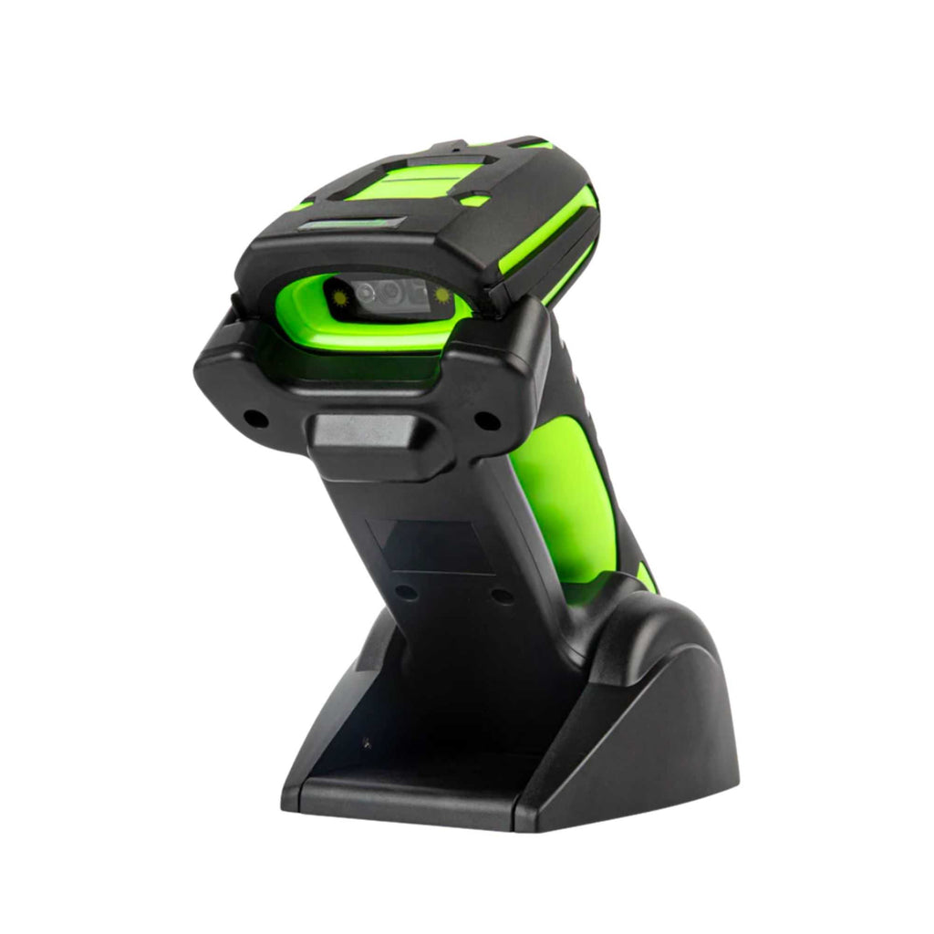 Handy Tek Black and Green Wireless Scanner Kit - Ultra-Rugged, Adjustable Charging Cradle - 1 count box