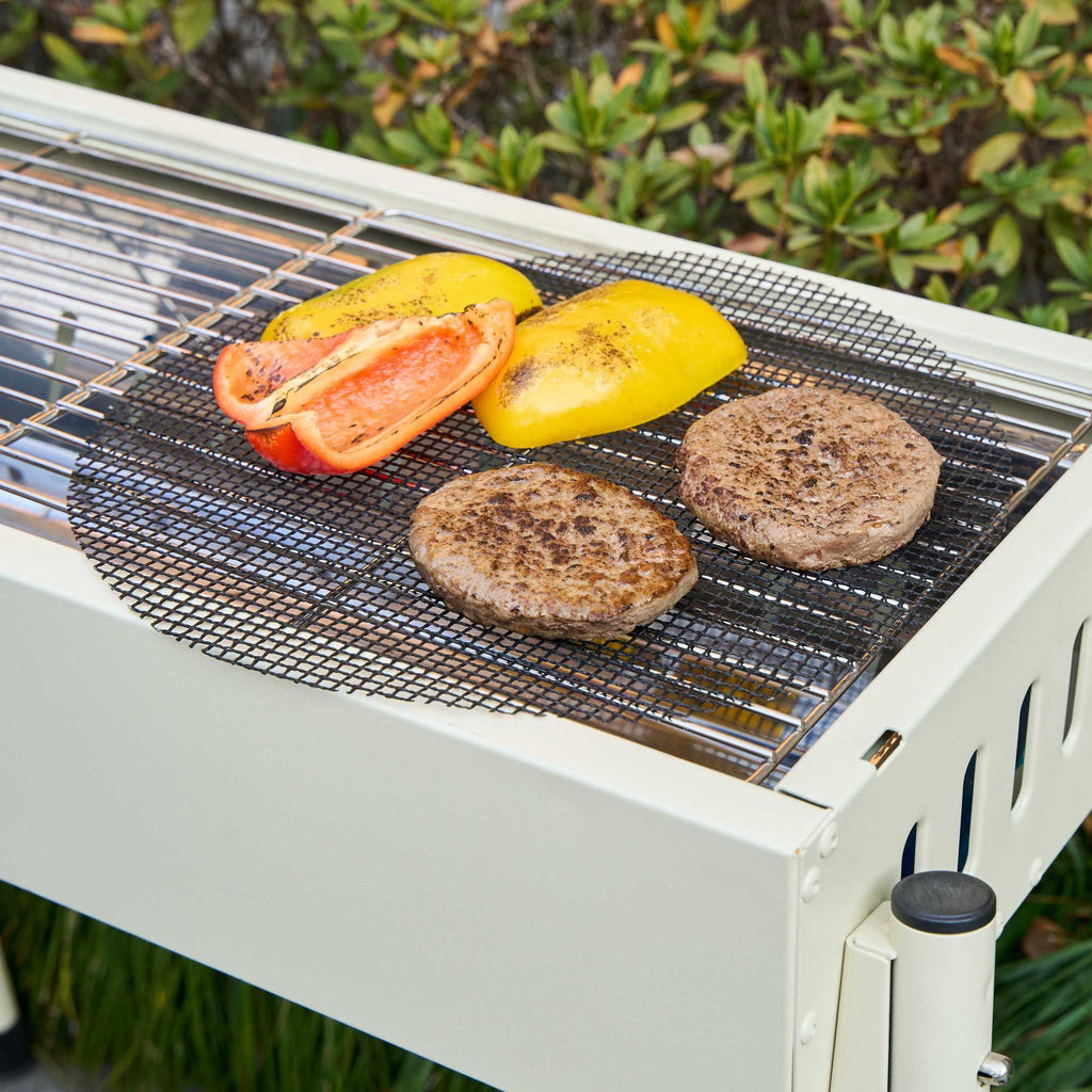 Met Lux Round Fiberglass Reusable Grill Mesh Mat - Non-Stick - 11 3/4" x 11 3/4" - 5 count box