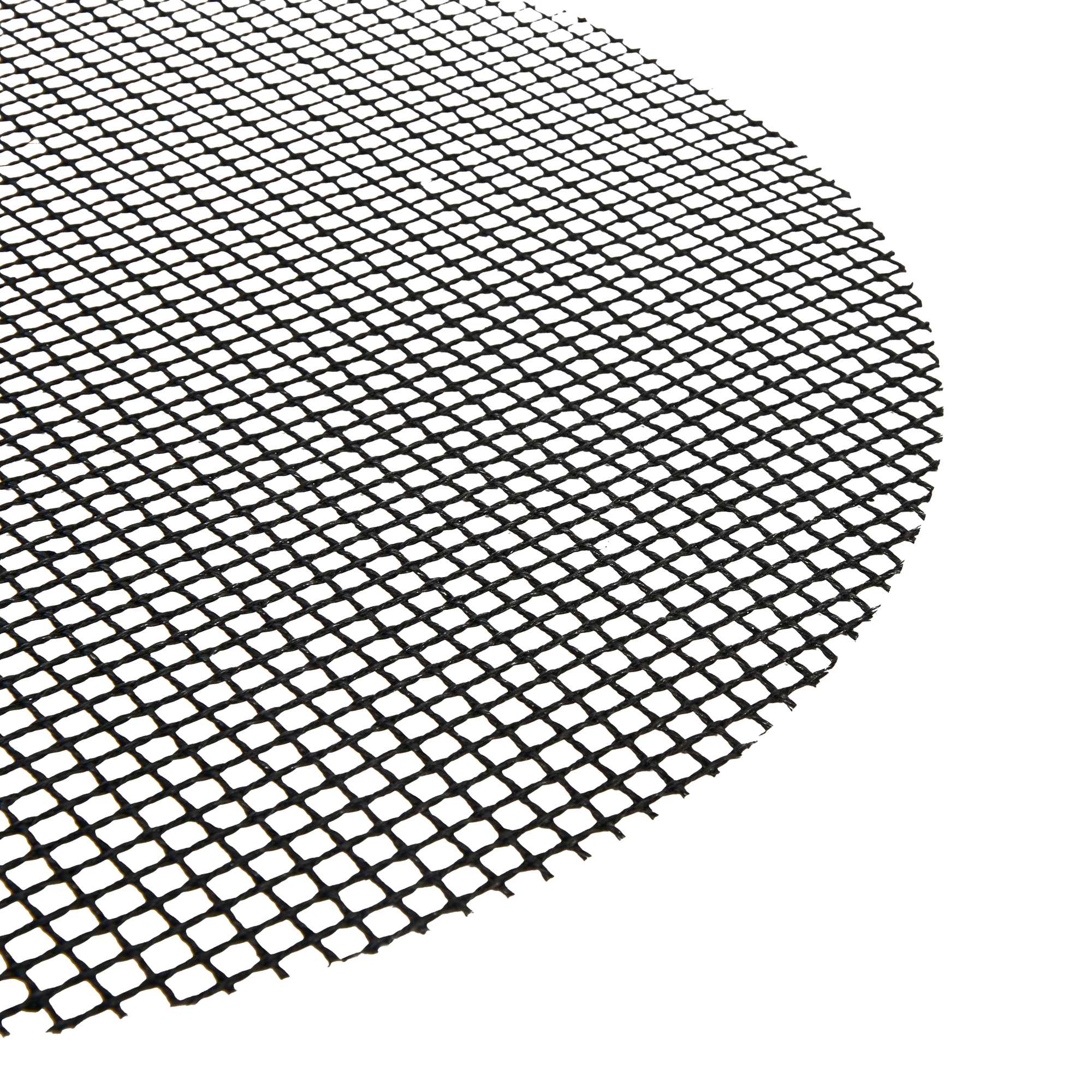 Met Lux Round Fiberglass Reusable Grill Mesh Mat - Non-Stick - 11 3/4" x 11 3/4" - 5 count box