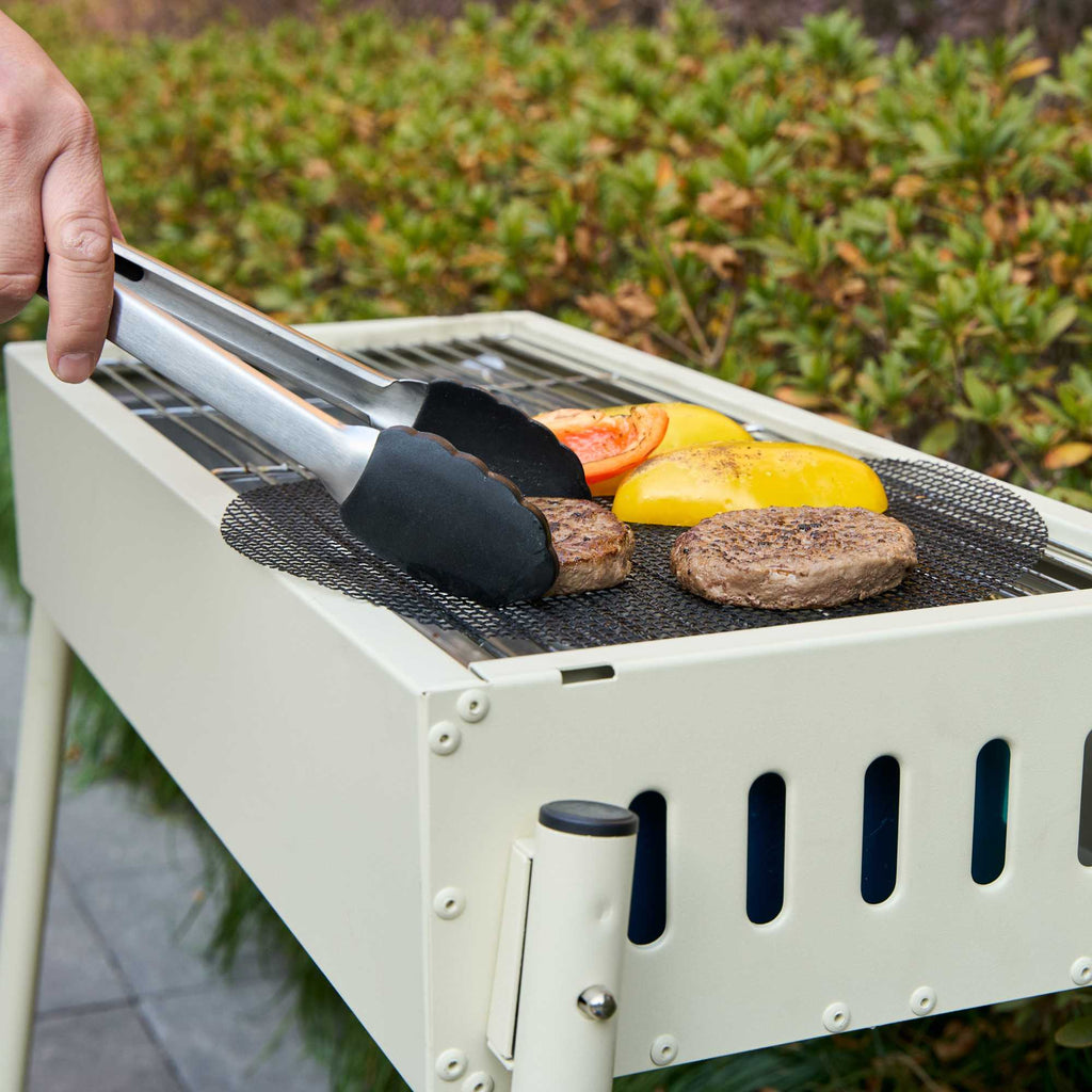 Met Lux Round Fiberglass Reusable Grill Mesh Mat - Non-Stick - 11 3/4" x 11 3/4" - 5 count box
