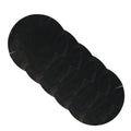 Pastry Tek Round Black Fiberglass Cake Tin Liner - Non-Stick, Foldable - 9 1/2" x 9 1/2" - 5 count box