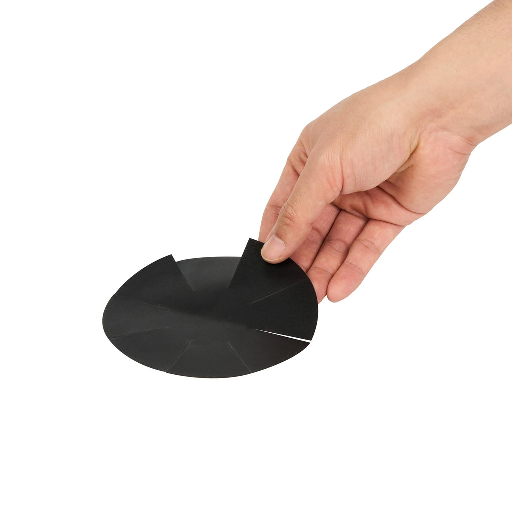 Pastry Tek Round Black Fiberglass Cupcake / Muffin Liner - Non-Stick, Foldable - 2" x 2" - 12 count box