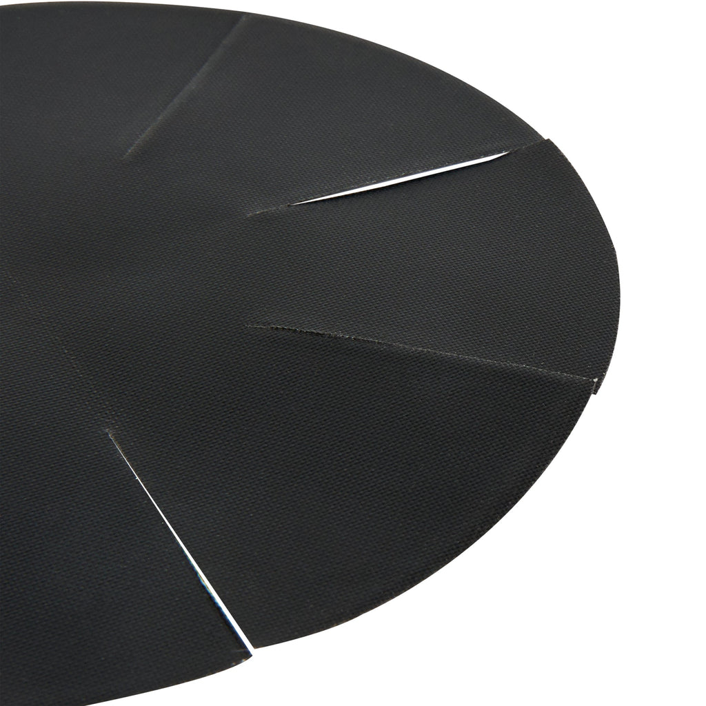 Pastry Tek Round Black Fiberglass Cupcake / Muffin Liner - Non-Stick, Foldable - 2" x 2" - 12 count box