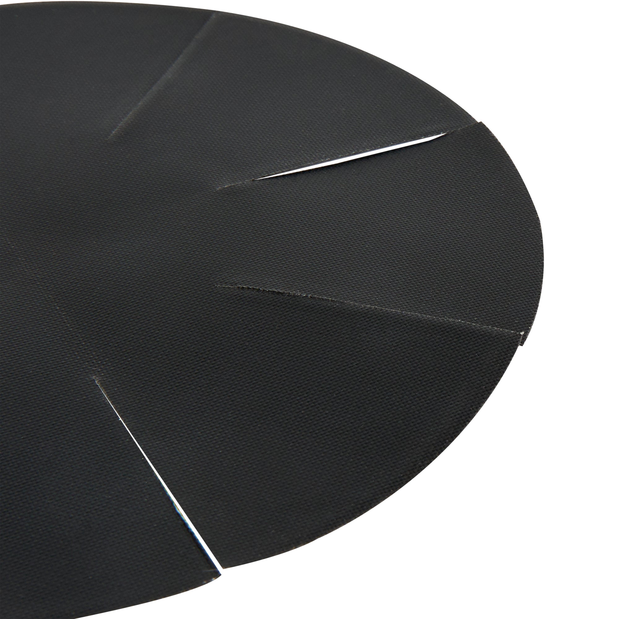 Pastry Tek Round Black Fiberglass Cupcake / Muffin Liner - Non-Stick, Foldable - 2" x 2" - 12 count box